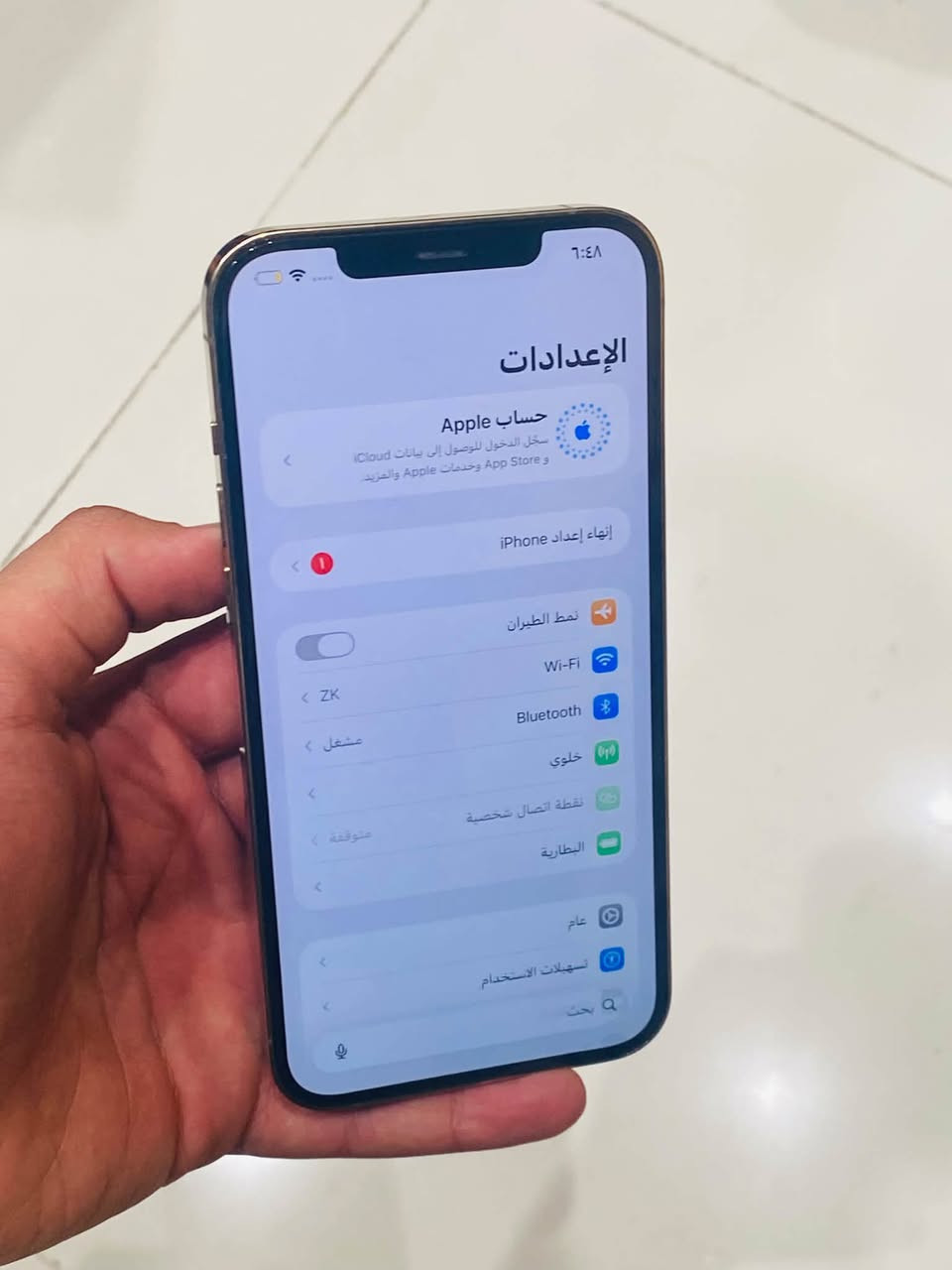 السلام عليكم
آيفون 12 برو ماكس 
ذاكره 128
بطاريه 78
فقط مستبدل جامه مال مامره 
الباقي ما مفتوح 
السعر 440 
مكاني غزاليه 
رقمي *********** تواصل واتساب
