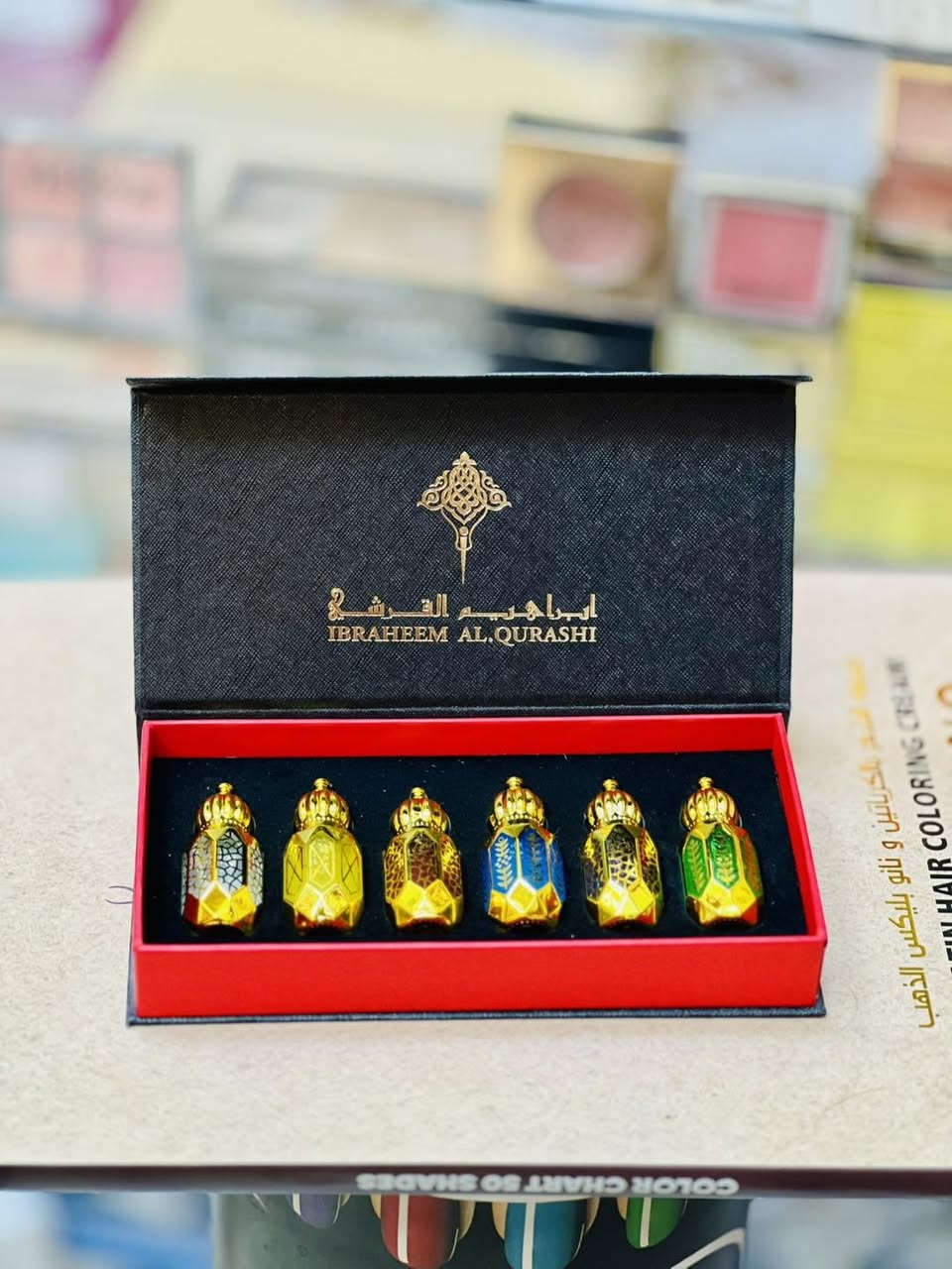 ✨🌹 مجموعة عطور إبراهيم القرشي🔴أصلي فقط 100٪؜🔴 – 6 زيوت عطرية فاخرة 🌹✨ستة زيوت عطرية أصلية من إبراهيم القرشيكل قارورة بتصميم ملكي مطلي بالذهب ولمسات أنيقة 💛💖 روائح مركّزة وثابتة تدوم لساعات🌸 مناسبة للاستخدام اليومي والمناسبات😋 نوتات تشمل: المسك الأبيض، الهيل، الفانيليا، البرغموت#زيوت_عطرية

يوجد توصيل الى جميع المحافظات - [ ] كوزمتك ريتال الماركات العالمية والأصلية فقط 
‏‎التميز عنوان المصداقية 🔥
‏‎🔸 العنوان الديوانية حي الوحده الثانيه قرب جامع الامام الرضا ع
‏‎🔸 يوجد توصيل داخل مركز الديوانية ولجميع محافظات العراق 
‏‎🔸 للحجز رقم الهاتف 📞 ***********
‏‎🔸او مراسلتنا على البيج
‏‎🔸#كوزمتك_ريتال
‏‎🔸 تجهيز العرائس بأسعار مناسبة
‏‎🔸 تجهيز صالونات التجميل #اكسبلور #العراق #كوزمتك_ريتال_الديوانية
