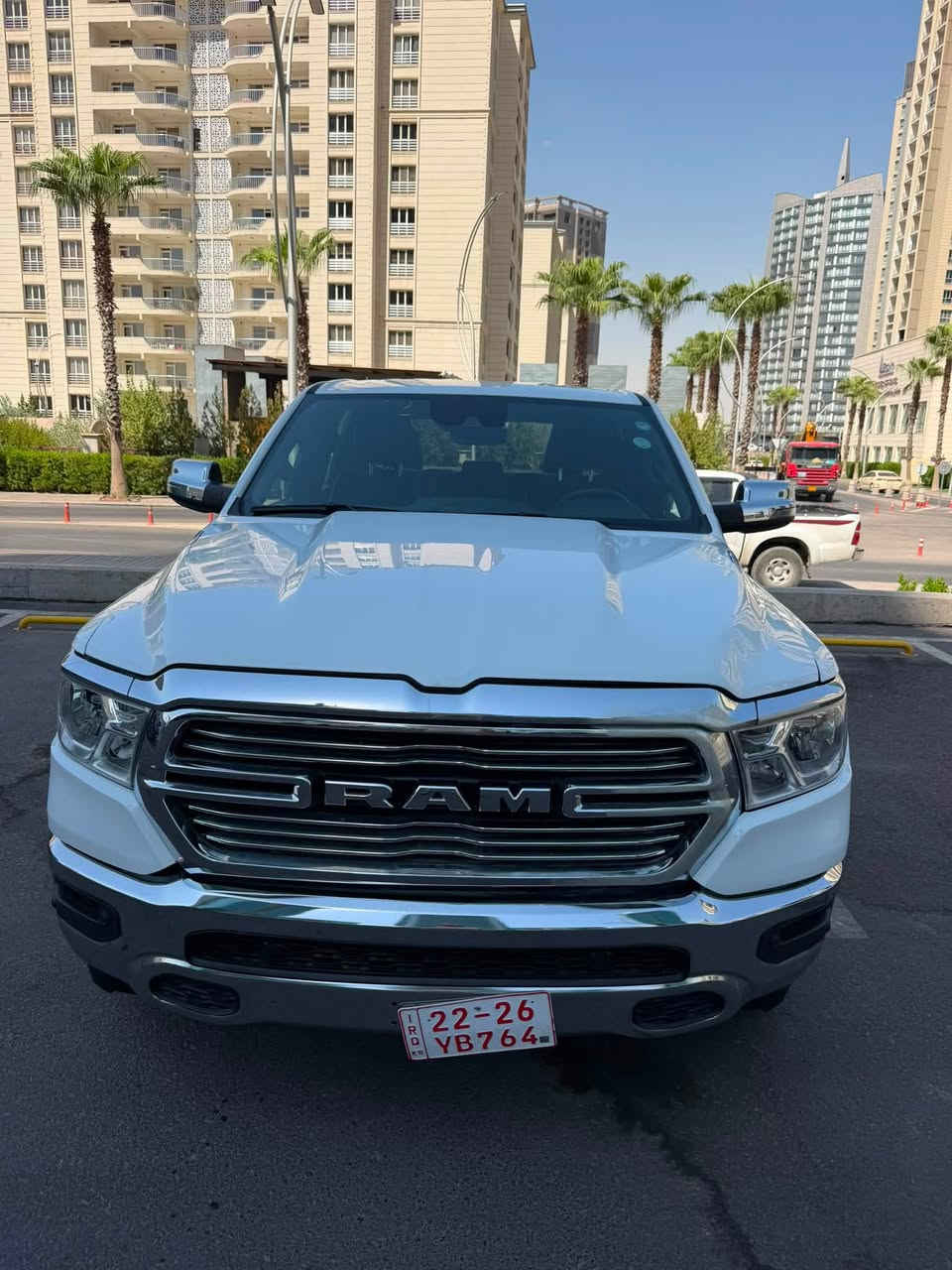 السلام عليكم
2024 Ram 1500 Laramie 4X2 5'7 Box
السعر  29000$
لون أبيض
ماشية 9 ألف mi
 رقم الشاصي 1C6RREJT9RN218853
بصمة  + تشغيل عن بعد 
باب طويل وبدي قصير المرغوب
محرك 5.7 هيمي 8 سلندر
هاند بريك كهرباء 
بصمة الابواب الامامية 
شاشة 
المراية الجانبية كهرباء شفط 
كشن تدفئة و تبريد ❄️
الكشنات جلد + تحكم كهرباء مع خرن الوضعيات 
بلوجكترات LED 
نظام ايكو اقتصادي
حساس ضغط الاطارات 
كامرة خلفية 
غلاف البدي + الدوسات الجانبية 
تحكم ستيرن كامل + gear limit
نظام صوت ابيني عالي و نقي 
انارة داخلية زنون   
‎صورة الحادث موجوده مع الصور السيارة بدون صبغ تكحيل الجاملغ الامامي طرف يسار + تكيل بدايه البنيد + تعديل بدايةراس الشاصي طرف اليسار+ أيرباك الدشبول والستيرن
الفحص المروري والهزة جاهزة باقي بس تترقم باسم المشتري 
مكان السيارة أربيل 
***********
***********
