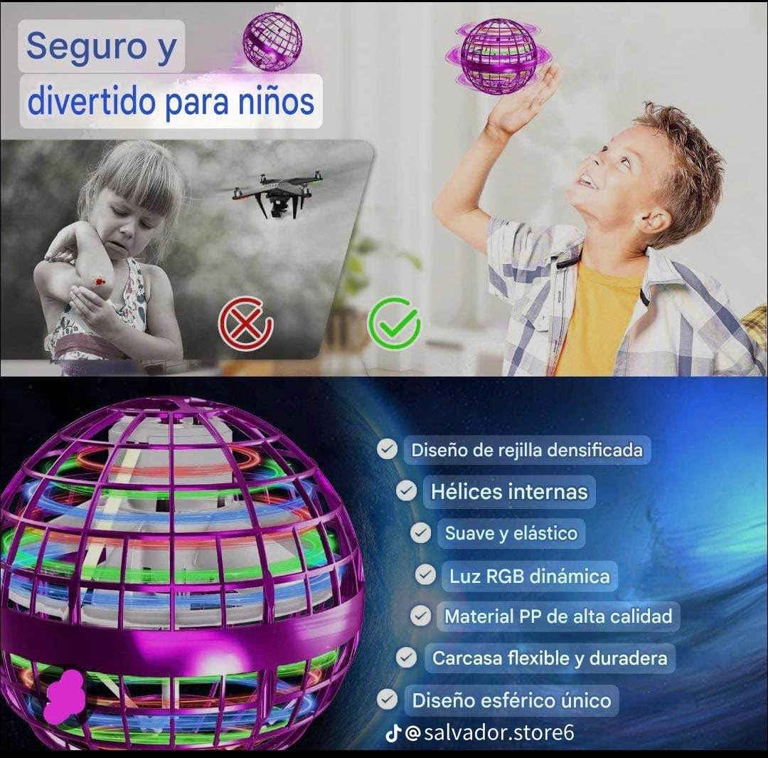 *********** أربيل, العراق

نص مكتوب في الصور:
- @salvador.store6
- Seguro y divertido para niños Diseño de rejilla densificada Hélices internas Suave y elástico Luz RGB dinámica Material PP de alta calidad Carcasa flexible y duradera Diseño esférico único @salvador.store6
- 9.5cm 9.5cm @salvador.store6