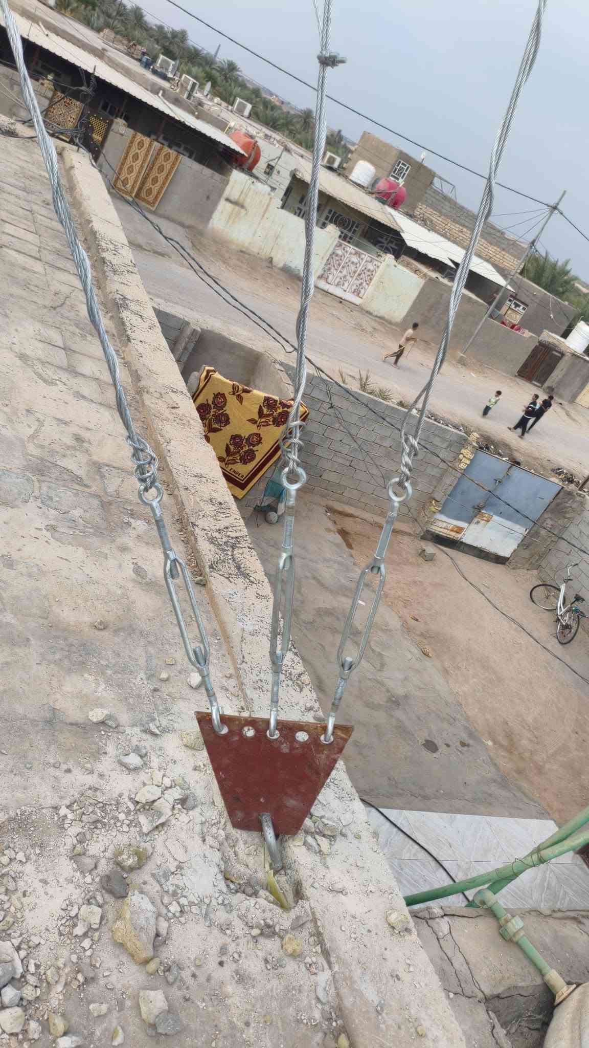 النجف الاشرف الحيدريه • نقل برج ١٨م • نصب تفصيخ صيانة