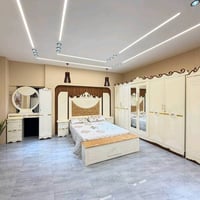 السعر // ٩٢٥. الف 😍  🔅تفاصيل الغرفة المرمري  ....  خارج ٤ملم ام دي اف ...