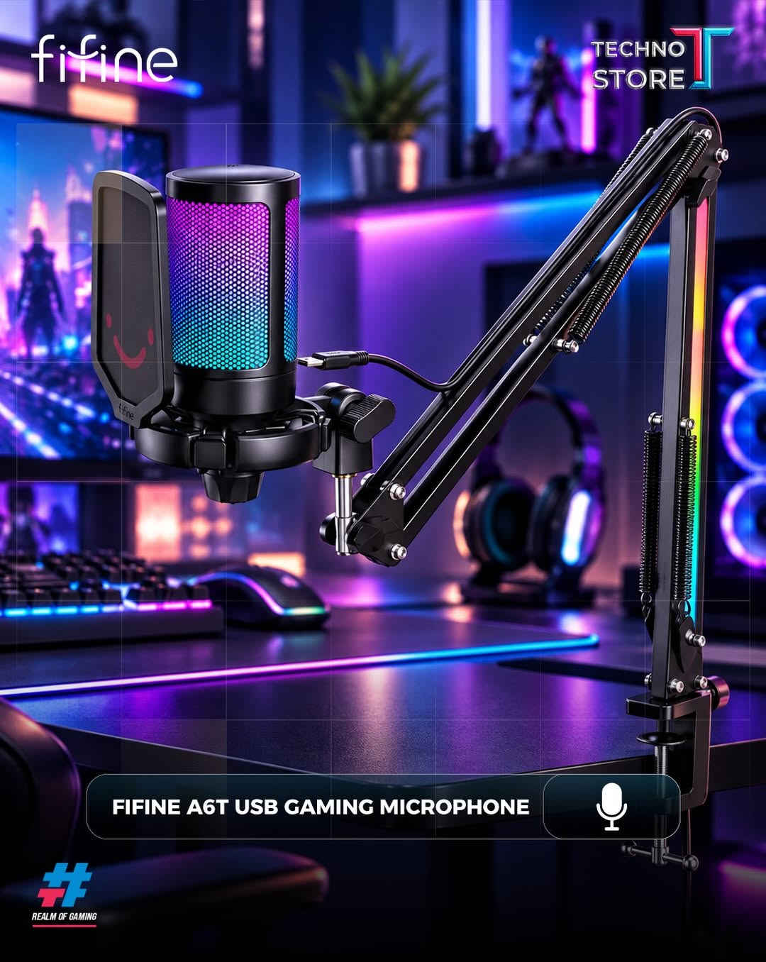 🎙 صوتك يستاهل يكون أوضح! 🔥

مع مايكات FIFINE، خلي صوتك يطلع بجودة احترافية — سواء للـGaming 🎮، الستريمنگ 🎥، البودكاست 🎙 أو صناعة المحتوى.
✨ صوت واضح ونقي

🎧 جودة احترافية

🌈 RGB بإطلالة Gaming

🔌 سهلة الاستخدام والتوصيل
FIFINE — خلّي صوتك يحچي عنك. 🎙🔥

📦❤️‍🔥توجد خدمه توصيل داخل بغداد والمحافظات ❤️‍🔥📦

✅‌‎الموزع المعتمد لشركه فونكو بالعراق
✅‌‎موزع معتمد لبطاقات يوغي بالعراق

‌‎1️⃣الفرع الاول
بغداد - الكاظمية - شارع اكد
***********

‌‎2️⃣الفرع الثاني
بغداد - شارع الصناعة - قرب شركة النبع
***********
***********⁩l

نص مكتوب في الصور:
- fifine TECHNO STORE REALM OF GAMING FIFINE AMPLIGAME AM6
- fifine TECHNO STORE FIFINE AM8 DYNAMIC MICROPHONE REALM OF GAMING
- fifine TECHNO STORE FIFINE K688 DYNAMIC MICROPHONE REALM OF GAMING
- fifine TECHNO STORE FIFINE AM8 STREAMING MICROPHONE REALM OF GAMING
- fifine TECHNO STORE FIFINE T658 RGB MICROPHONE REALM OF GAMING
- fifine TECHNO STORE FIFINE A6T USB GAMING MICROPHONE REALM OF GAMING
- fifine TECHNO STORE REALM OF GAMING FIFINE BM38 RGB MICROPHONE ARM