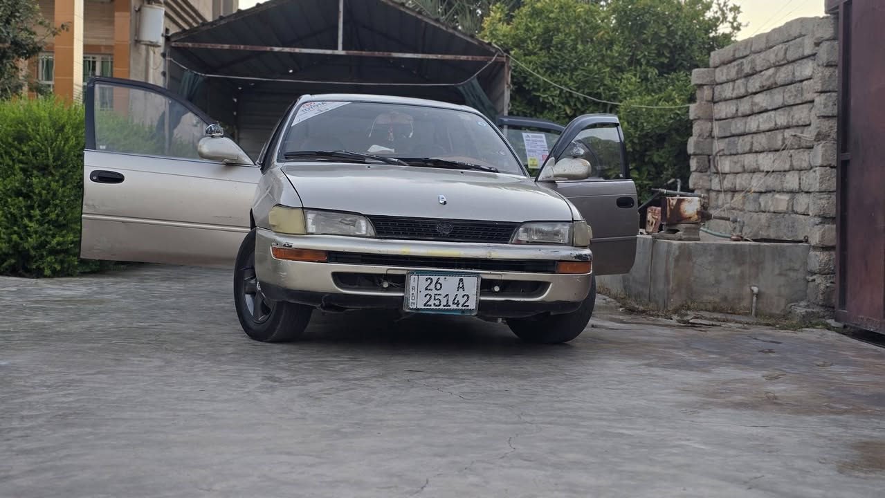 كورلا 1992
كير محرك شرط 
صدر جديد تواير نص عمر 
كهربائيات كلها شغاله 
مشط جديد 
سنويه 31 بسمي تحويل
 
#السعر 48 وبيها مجال 

الشرقاط الخضرانيه 

***********
