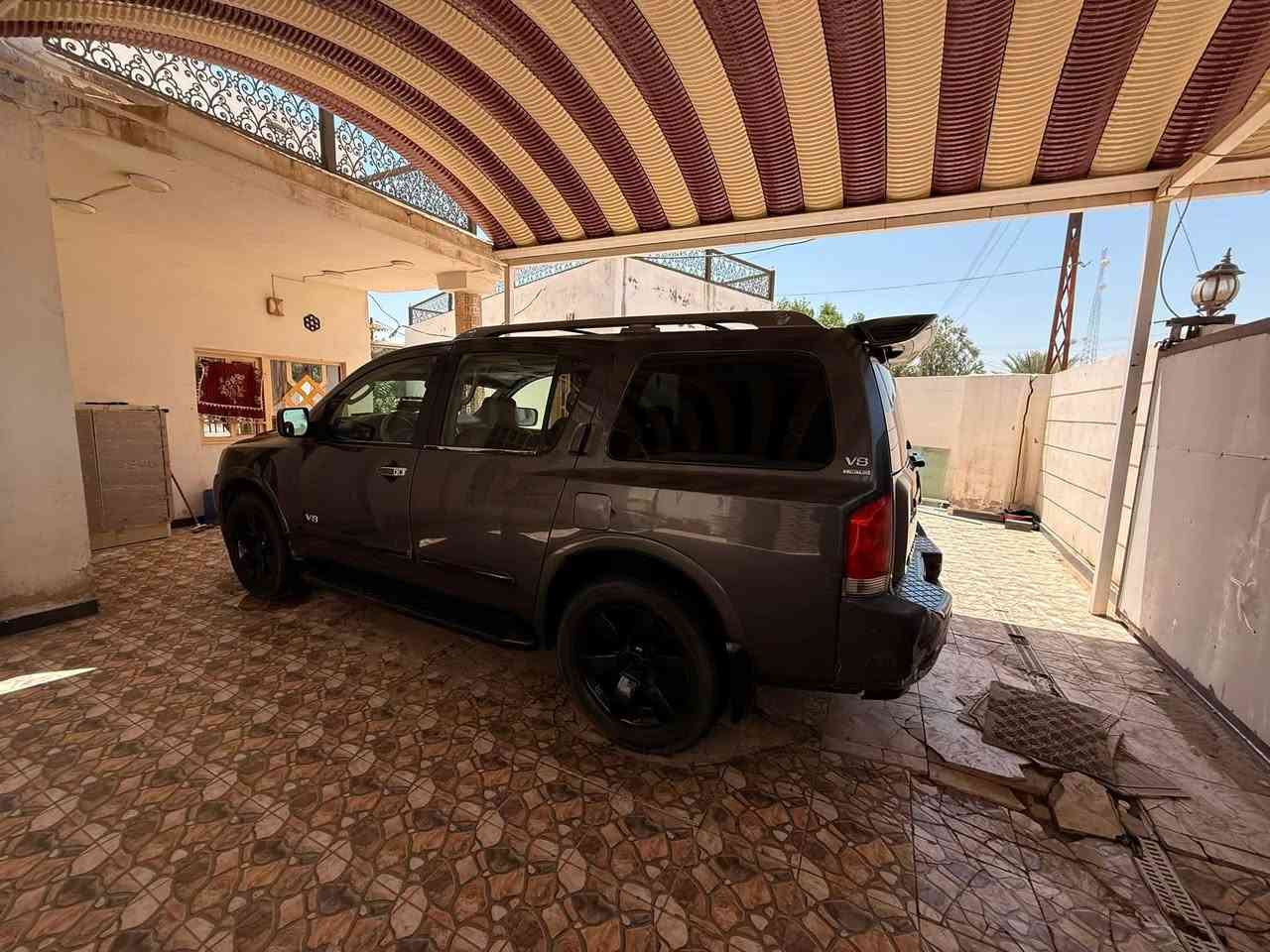 نيسان ارمادا موديل 2008 فول مواصفات LE جنطة شفط مرايات كشنات كهرباء منظومة غاز بيها محرك وكير جديد والكير هستوني شادة  تخم تاير جديد      منضومة زنون بصمة تشغيل عن بعد  رقم بغداد أنكليزي باسمي تحويل ثاني يوم باقي المواصفات معروفة للبيع او المراوس باجيرو 120 ***********

