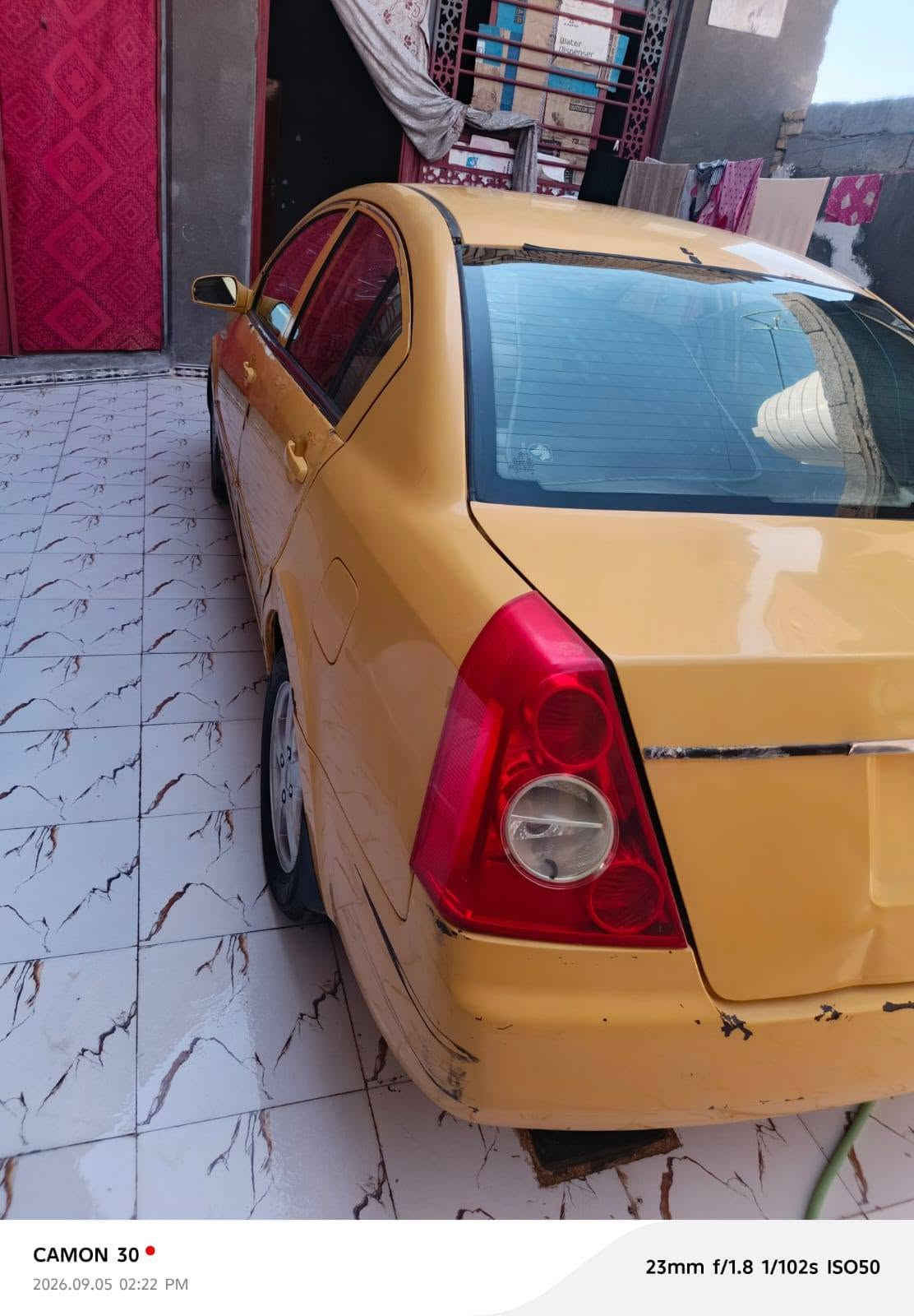 السلام عليكم  سياره اي فايف جاهزه من الطول لطول كبل لشارع كير ومحرك وتبريد وحداديه وتخم تاير  ترايك وين ماجان اوتماتيك بلاد  تحويل مباشر . السعر 18 جوه السوك اتصال*********** مكانه ناصريه مركز

نص مكتوب في الصور:
- CAMON 30
- 2026.09.05 02:20 PM
- 23mm f/1.8 1/122s ISO50
- 2026.09.05 02:21 PM
- 23mm f/1.8 1/170s ISO50
- CAMON 30 2026.09.05 02:22 PM 23mm f/1.8 1/277s ISO50
- CAMON 30 2026.09.05 02:22 PM 23mm f/1.8 1/102s ISO50
- 23mm f/1.8 1/181s ISO50
- CAMON 30 2026.09.04 06:10 PM 23mm f/1.8 1/50s ISO434