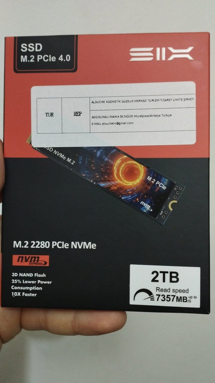 RAM DDR5 قطعتين
قطعة 32GB×1 6000MHZ CL 38
قطعة 32GB×1 5600MHZ

SIIX NVME GEN 4 2T جديد الأصلي

DDR4 16GB 3200MHZ

RELETECH X1 M.2 1T

Samsung portable SSD T7 1T

للتواصل خاص او واتساب ***********
