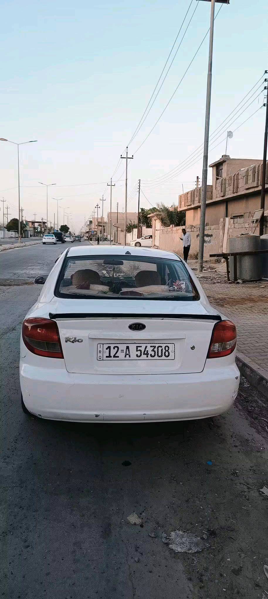 #كيا_ريو  موديل 2004 كوري للبيع مشرع وطني 
🔸 سيارة نضيفة فول شرط الفحص شرط التحويل
🔸 تبريد ثلج و تدفئة نار
🔸 كير اوتماتيك شرط
🔸 سنوية تنتهي سنة 2030 
🔸 محرك شرط اقتصادي لا بخار و لا صرف
🔸 شاشة فول لمس ايباد
🔸لايت زنون
🔸غرامات صفر مابيها أي غرامة 
🔸مكاني محافظة كركوك 
🔸 رقم انگليزي نينوى مشروع وطني شرط التحويل أي محافظة احولك مباشر بأسمك 
سيارة جاهزة مال بيت مال شغل ما تصرف عليها نهائياً 
السعر 43 ورقة وبيها مجال للتعامل
📞#هاتف *********** - ***********
متوفر واتساب