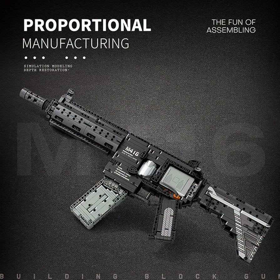 مكعبات "بندقية هجومية M416" من شركة Reobrix برقم الموديل 77004.معلومات أساسيةالعلامة التجارية: ريوبريكس (Reobrix)رقم الموديل: 77004عدد القطع: 1101 قطعة بناء صغيرة
المواصفات والمميزاتالتصميم: يحاكي شكل البندقية الهجومية الشهيرة M416 بدقة.الأبعاد التقريبية: حوالي 56 إلى 67.5 سم طولاً و7 سم عرضاً.الوظائف: يضم مخزناً قابلاً للإزالة ومصمماً من بلاستيك عالي الجودة متوافق مع مكعبات التركيب الشهيرة.
متوفرة لدينا للبيع يوجد توصيل لجميع المحافظات واتساب ***********

نص مكتوب في الصور:
- Reobrix NO.77004 30CM 7CM 67.5CM
- + BUILDING BLOCK GUN 1188 PCS DIFFICULT LEVEL ★★★☆☆☆☆ AIM POINT AIM POINT M416 MUZZLE TRIGGER GRIP M416 BUILDING BLOCK GUN
- PROPORTIONAL MANUFACTURING THE FUN OF ASSEMBLING SIMULATION MODELING DEPTH RESTORATION BUILDING BLOCK GUN
- M416 BUILDING BLOCK GUN
- 3 ADJUST BUTT PRESS AND HOLD THE BUCKLE TO ADJUST THE LENGTH OF THE BUTT ACCORDING TO THE POSTURE OF THE GUN 4 BULLET LAUNCH THE SHOOTING INTENSITY IS MODERATE (NO SHOOTING AT PEOPLE)