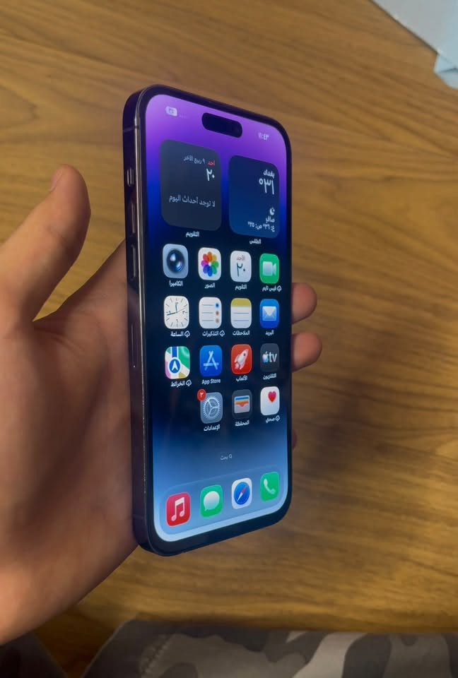ايفون 14 برو ماكس مبدل بطاريه وشاشه نوعيه اصليه اول البارحه بدلتهم كلشي شغال ذاكره 128g سعره 500 رقمي *********** الكوت مركز مكاني
