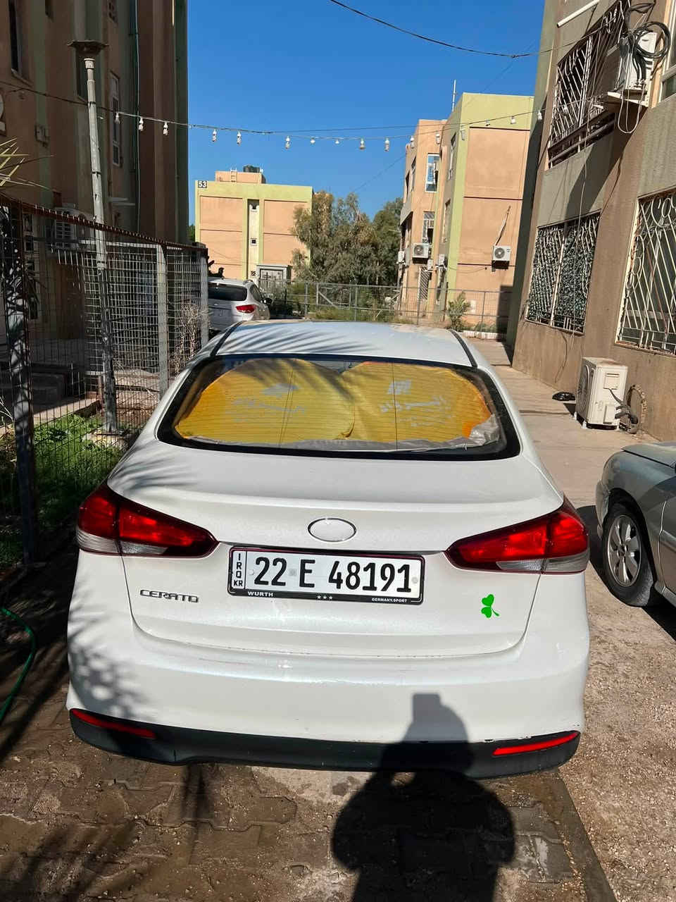 سيراتو مديل 2018 كفالة عامة كير ومكينه وحداديه وكشر واطارات وبطاريه 
اللون صدفي  السياره جديدة ونظيفه 
المكان حي السلام نجف 
*********** واتس 
 ***********
