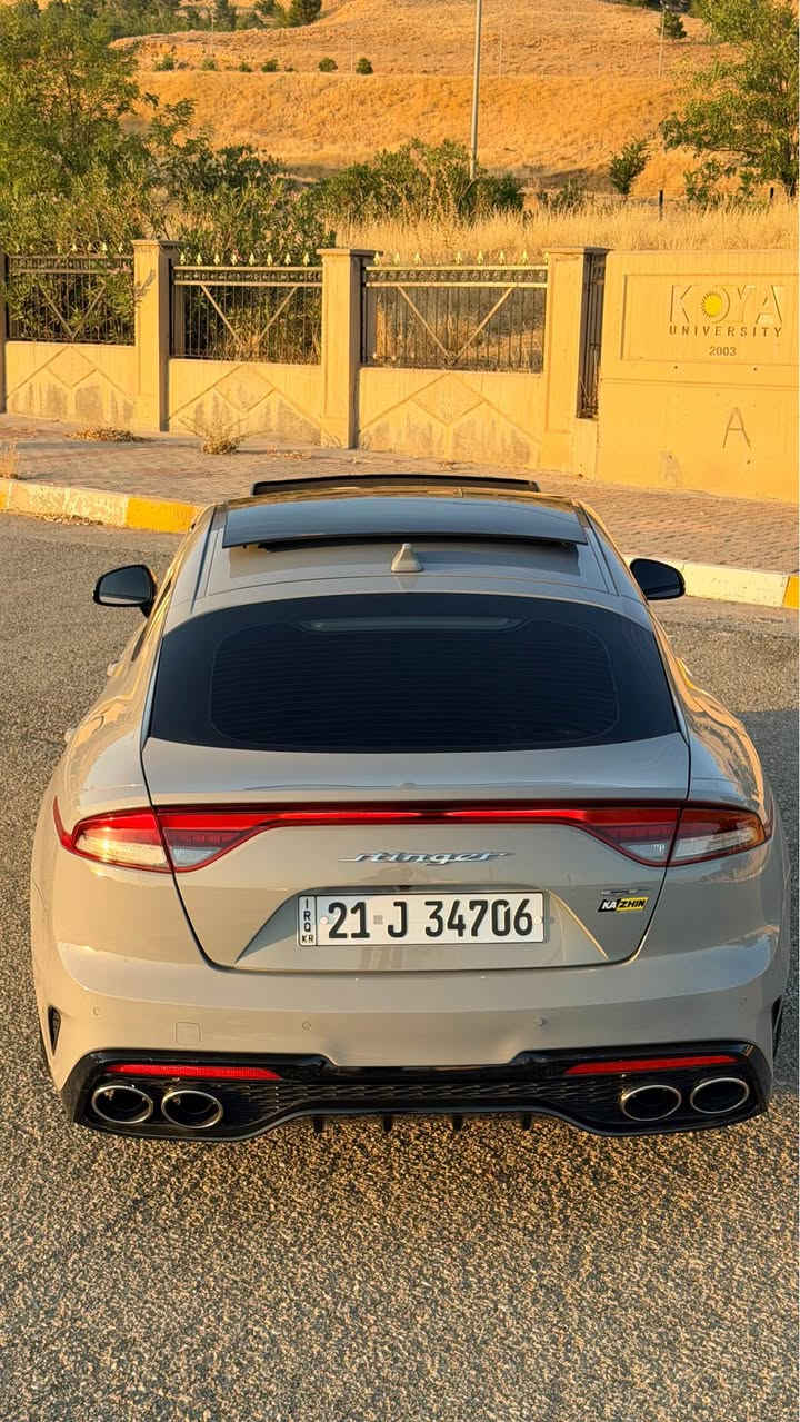 Kia stinger 2022
V6 3.3 twin turbo 
پێش و پشتی کەپسە بێناوگرتن 
بەصمە 
کاڕپلەی
خەتی جادە ڕادار ٣٦٠ 
گێڕ سپۆڕت عادیو تۆماتیک
٥ مۆدی لێخوڕین
پانۆڕاما
کوشین جڵدو هیتەر
ناوسور 
فول فول مواصفات 
گێڕومە کینەو کارەبای هەمووی بەشەرت 
سیارەکە بەناوی خۆمە بێ مەسروفە گشت گیانی بە شەرت 
زۆر پاکوخاوین ماوەتەوە 
بۆیاخ ٣ پارچە بێ ناوگرتن 
نرخ ١٨٧ وەرەقە
***********
*********** كويسينجاك, أربيل

