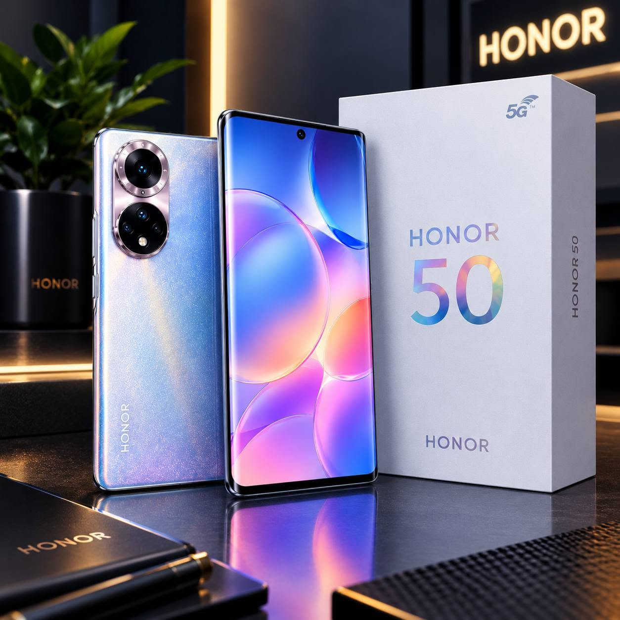 📱 HONOR 50 5G – سعة 256GB
✨ شاشة AMOLED بحجم 6.57 إنش
⚡ معالج Snapdragon 778G 5G
📸 كاميرا خلفية 108MP
🤳 كاميرا أمامية 32MP
🔋 بطارية 4300mAh
⚡ شحن سريع 66W
💾 ذاكرة تخزين 256GB
📡 يدعم شبكة 5G
📍 متوفر يم مركز ابل
📞 للتواصل: ***********

نص مكتوب في الصور:
- HONOR HONOR 50 تصميم أنيق.. أداء قوي متوفر يم مركز ابل شاشة AMOLED بحجم 6.57 بوصة بجودة عالية معالج قوي Snapdragon 778G (5G) كاميرا خلفية 108MP + 8MP + 2MP تصوير احترافي كاميرا أمامية 32MP سيلفي مميز بطارية قوية 4300mAh مع شحن سريع 66W دعم شبكية 5G سرعة أعلى و اتصال أفضل تصميم أنيق وألوان جذابة مناسب الأستخدام اليومي والألعاب جهاز أصلي 100% مع ضمان من الشركة للتواصل *********** HONOR More Than a Phone متوفر يم مركز ابل لطيفية، حي الزهور، شارع الصاب مقابل الملعب.