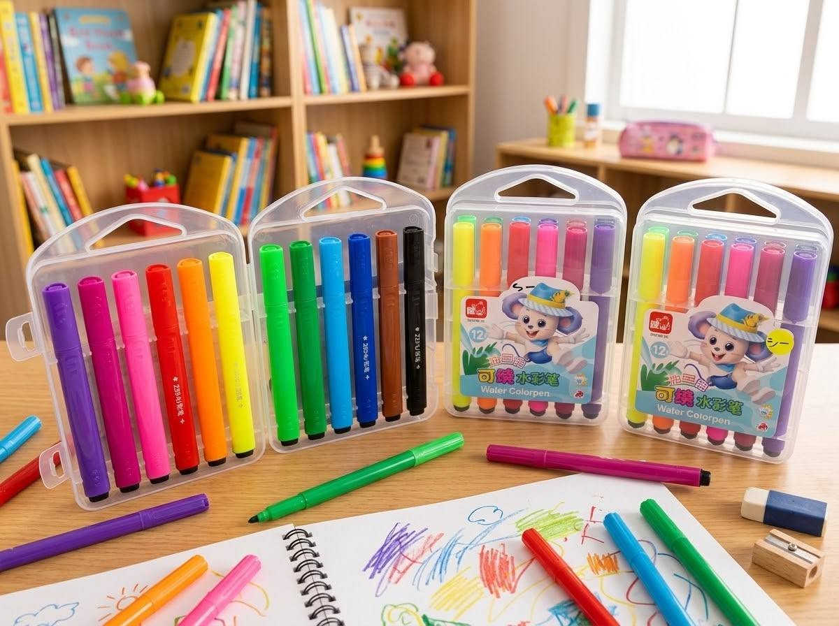 🎨✨ ألوانك… إبداعك! ✨🎨

متوفر الآن في مكتبة الباهر تشكيلة مميزة من أقلام التلوين 🖍️
ألوان زاهية وتشكيلات متنوعة، مناسبة للأطفال والطلاب والرسم والأعمال الفنية 🎨📚

📍 العنوان: عنه – نهاية شارع الحضره – قرب جامع النور

📩 للتواصل: مراسلتنا على الخاص أو على الأرقام:
📞 ***********
📞 ***********

🚚 التوصيل داخل قضاء عنه بـ 1000 دينار فقط
📦 التوصيل لجميع المحافظات بـ 5000 دينار

نص مكتوب في الصور:
- أقلام تلوين بألوان زاهية ألوان مميزة وزاهية جودة عالية وآمنة مناسبة لجميع الاعمار سهلة الإستخدام وتدوم طويلا
- Water Color Pen - Creative Collection