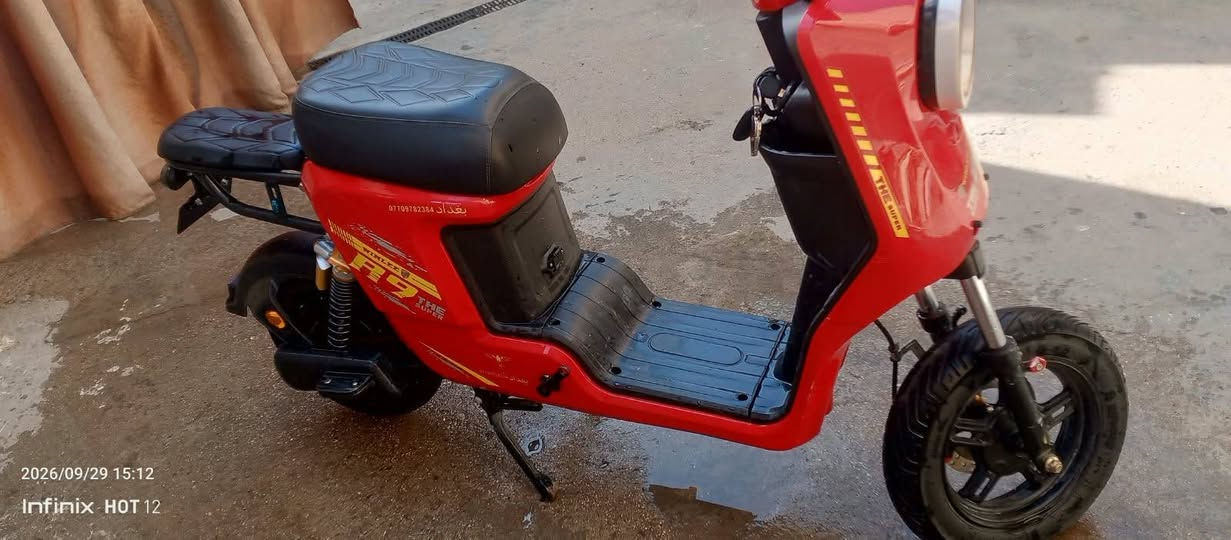 دراجه R9 للبيع عدد بطاريات 5 حجم صغير ملف 2000 سويج وبصمه بريكات تشغيل لون ازرق واشاير صفره وياهة شاحنتهة الصليه بريكات خلفي امامي نظام Rبك مكان بغداد مدينه الصدر الاورفلي سعرهة 350 قفل شراي يتصل ***********

نص مكتوب في الصور:
- 2026/09/29 15:12
- Infinix HOT 12
- 2026/09/29 15:12 Infinix HOT 12