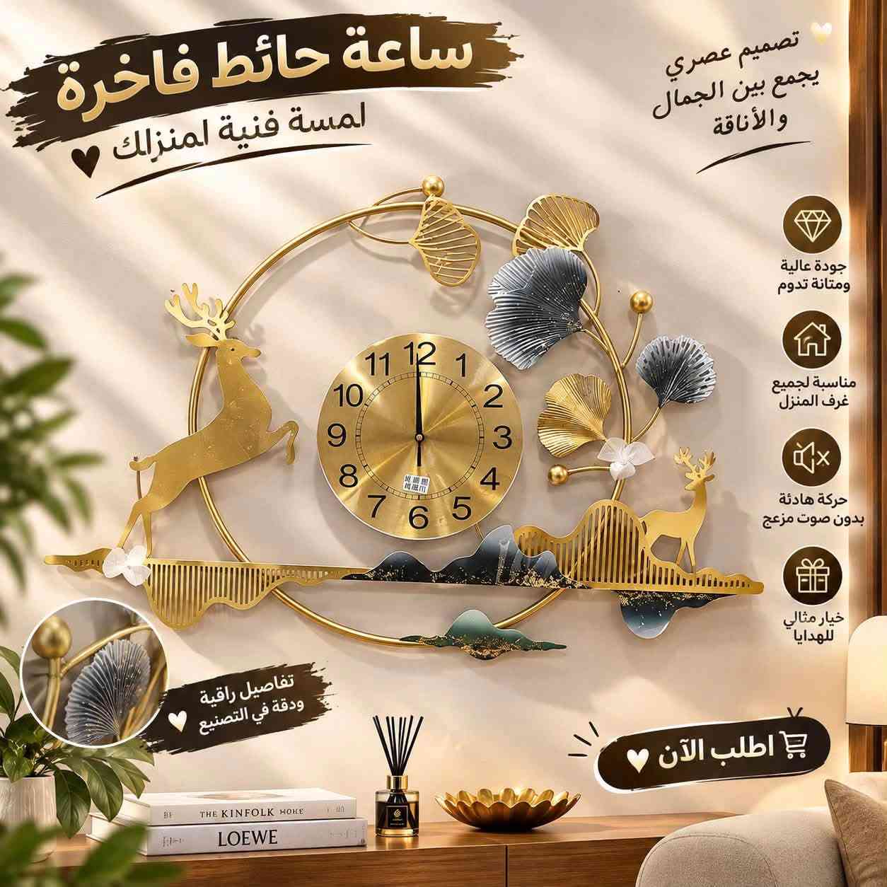 ساعات جداريه بتخفيض ٥٠ ٪؜ 
الرقم *********** واتس أب للحجز 
اطلب الآن

نص مكتوب في الصور:
- ساعة حائط ديكور أنيق لمنزلك اختيار مثالي لمنزلك أو لمكتبك خصم 50% السعر السابق 50,000 دينار السعر الحالي 25,000 دينار تصميم عصري يضيف لمسة جمال لكل زاوية جودة عالية ومتانة تدوم عمل هادئ بدون صوت مزعج ألوان أنيقة تناسب مع جميع أنماط الديكور تفاصيل دقيقة وجمال في كل قطعة تصميم خفيف وسهل التركيب اطلب الآن
- ساعة حائط فاخرة لمسة فنية لمنزلك خصم خاص 50% لفترة محدودة تصميم عصري وأنيق مناسبة لجميع غرف المنزل حركة هادئة بدون صوت مزعج خيار مثالي للهدايا جودة عالية وتفاصيل أنيقة ديكور يضيف جمال ولمسة فخامة لمنزلك اطلب الآن
- ساعة حائط فاخرة لمسة فنية لمنزلك تصميم عصري يجمع بين الجمال والأناقة جودة عالية ومتانة تدوم مناسبة لجميع غرف المنزل حركة هادئة بدون صوت مزعج خيار مثالي للهدايا تفاصيل راقية ودقة في التصنيع اطلب الآن
- ساعة حائط فاخرة لمسة فنية لبيتك تصميم عصري يجمع بين الجمال والأناقة جودة عالية ومتانة تدوم مناسبة لجميع غرف المنزل حركة هادئة بدون صوت مزعج تفاصيل دقيقة وألوان مميزة إضافة رائعة تبرز جمال ديكور منزلك متانة وجودة بأفضل الخامات خيار مثالي للإهداء اطلب الآن
- ساعة حائط فاخرة لمسة فنية لمنزلك تصميم عصري يجمع بين الجمال والأناقة جودة عالية ومتانة تدوم مناسبة لجميع غرف المنزل حركة هادئة بدون صوت مزعج خيار مثالي للهدايا أرقام ملونة بتفاصيل دقيقة وجذابة إطار متين وأنيق لإطلالة مميزة اطلب الآن