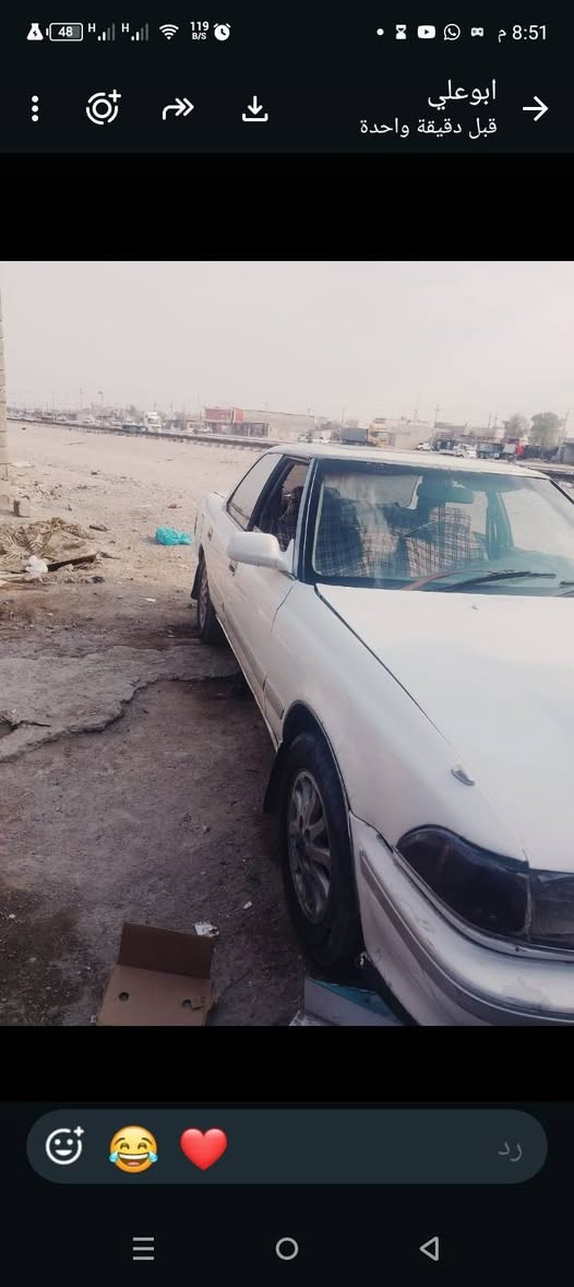 سلام عليكم خوان  مارك  كصيف  كفاله من النقل ولكص أتخم تاير  تحويل ثاني يوم  محرك خير من الله  سياره جديده  ***********
