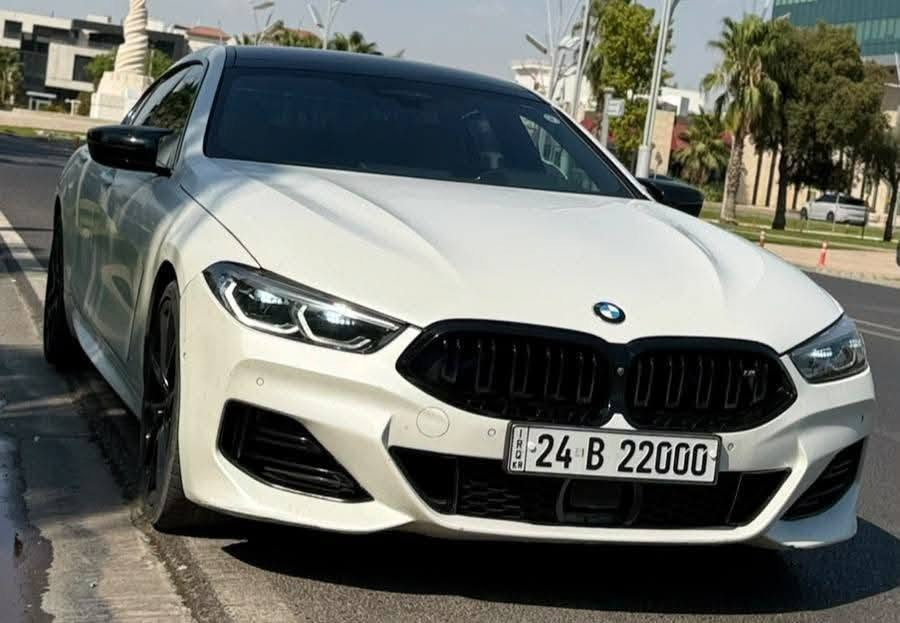 #للبيعBmw_850_2023_M8 
للبيع BMW850 (M) XDRIVE
وارد امريكي 3 قطع بخ امامي(بدون ايرباك)بدون اي ضرر داخلي..
اعلى مواصفات مقاعد لونين بلادي وسقف شاموه بانوراما رادار كبير قيادة ذاتية داتاشو 5 كاميرات 5 بردات رادارات كامل السيارة ابواب شفط وباقي مواصفات 
مغلف ppf Matt ضمان 10سنوات السيارة  بمواصفاتها نادرة جدا وبدون اي مسج نظيفة جدا جدا بدون نواقص صدر تبريد كهربائيات كله شرط 100٪ هزه وفحص جديد سيارة بأسمي تحويل مباشر ماشي 67 الف ميل قابل للزيادة..(السيارة حاليا غير رقم عليها) 
موقع السيارة اربيل
سعر مناسب جدا.. 
للتواصل والاستفسار
***********

نص مكتوب في الصور:
- BLOO Erbil, Iraq