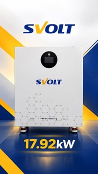 انفيرتر SRNE 6 كيلو • بطارية SVOLT 18 كيلو • الواح جينكو 620 واط
