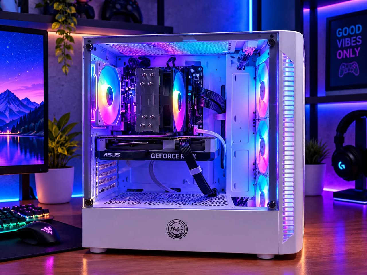 السلام عليكم تجميعه استعمال قليل جدا مع الملحقات
CPU: i5 12400 F
GPU: ASUS RTX 4060 8G  DUAL
M.B GIGABIT H610M
RAM: 16G DDR4
SSD 512G
HDD 512G
PSU: MASS 650W
Case: HEROGEAR
الملحقات :
شاشه ACER
165Hz
الحجم 24 بوصه 
الدقه 1920*1080
الاستجابه 0.5ms

UPS FARBER
الحجم 1500VA

كيبورد RGB
ماوس RGB
السعر مليون و 300 الف 
للاستفسار اتصال او واتساب ***********

