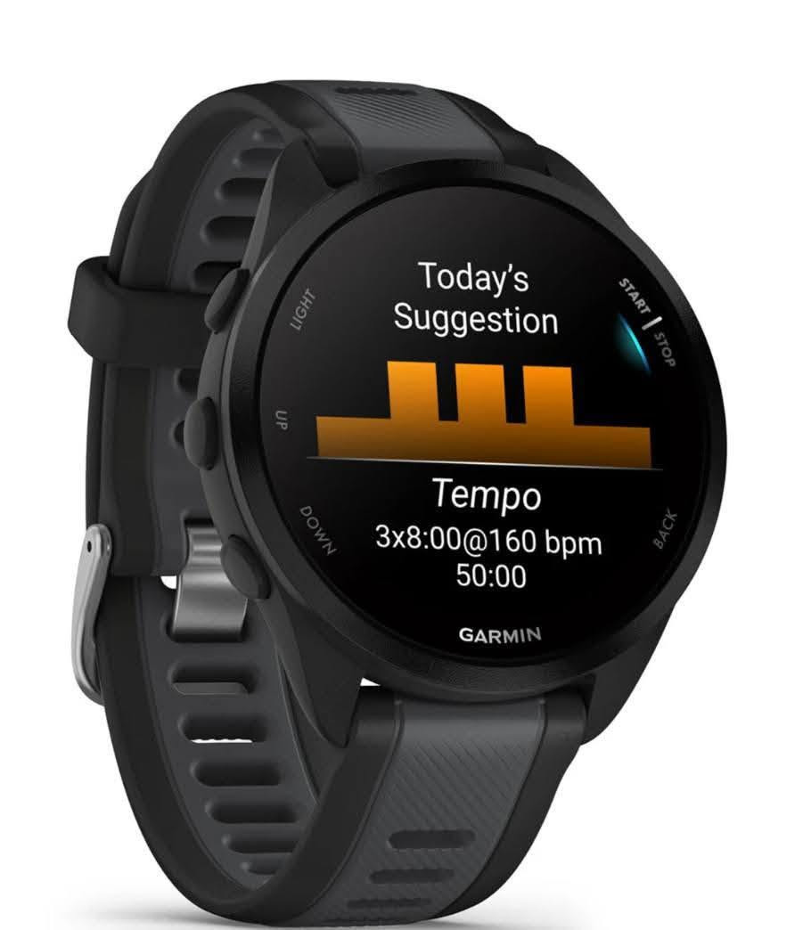 يالله....توفرت محبوبة الجماهير
متوفر/
Garmin forerunner 165 amoled
الحالة :شبه جديد openbox ✅
اللون الاسود
السعر :330 الف مع التوصيل 🚚🇮🇶 
للحجز  خاص او واتساب ***********📞

المميزات/
حجم 43mm بشاشة AMOLED ملونة  الوضوح والتحكم باللمس والأزرار.
عمر بطارية طويل يصل حتى 11 يوم في وضع الساعة الذكية و 19 ساعة في وضع GPS.
تتبع GPS دقيق مع أكثر من 25 وضع رياضي مثل الجري والمشي وركوب الدراجة والسباحة وHIIT.
مقاييس تدريب متقدمة تشمل:
السرعة.
المسافة.
الإيقاع.
تأثير التدريب.
فترة التعافي.
خطط تدريب مخصصة.
تتبع صحي يومي يشمل:
معدل ضربات القلب.
قياس تشبع الأكسجين.
تقييم التوتر.
عد الخطوات.
السعرات.
نوعية النوم.
ميزات ذكية مثل:
إشعارات الهاتف.
مقاومة للماء حتى 5ATM.
نسخة تدعم حفظ الموسيقى مباشرة على الساعة.
تصميم خفيف ومتين مع زجاج مقوى وتخزين داخلي للبيانات.

 متوفر توصيل جميع محافظات العراق🚚

