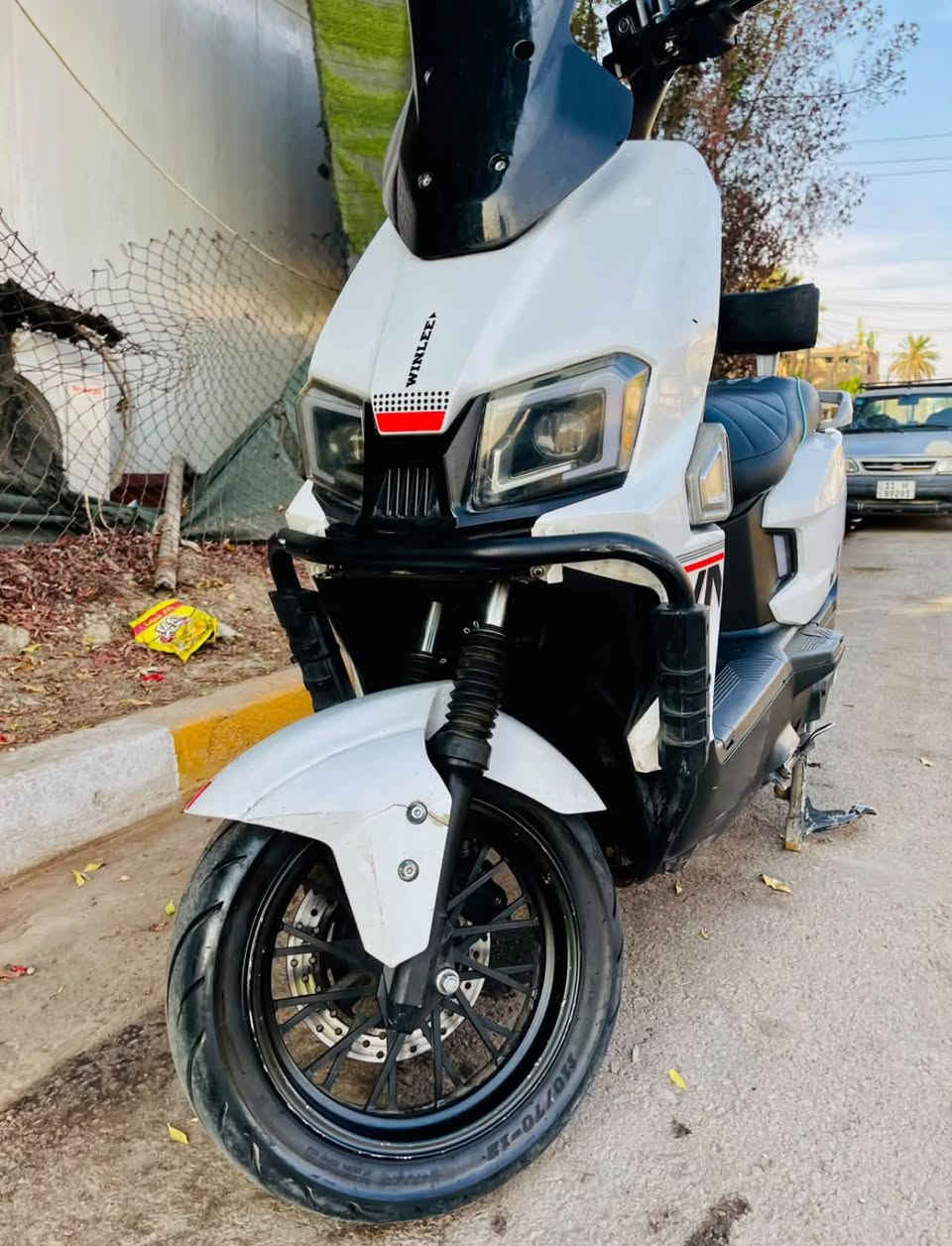 السلام عليكم
للبيع صاعقه ونلي 2026
6 بطاريات كرافين دبل 45 أمبير 72 فولت
ملف 2000W حقيقي
تشغيل بصمه وسويج وكارت 
نضام R رجوع للخلف
نضام P بارك
لايت علاي ناصي LED
نضام قاطع دوره  
بريك امامي خلفي ABS 
بلوتوث 
السعر 880 وبيها مجال 
المكان بغداد 
للاستفسار ***********
