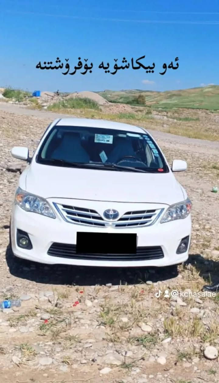 توێتا بیکاشۆ بۆ فرۆشتن  
2013
120 km ڕۆیشتوە
بێ بۆیاغ بێ سارد
گێر مەکینە  تەقەو ڕەقە بەشترت
سەنەوی ڕەقەم هەموی تازە یە   

شوێن هەولێر بنسڵاوە 
ژم. *********** أربيل, العراق
