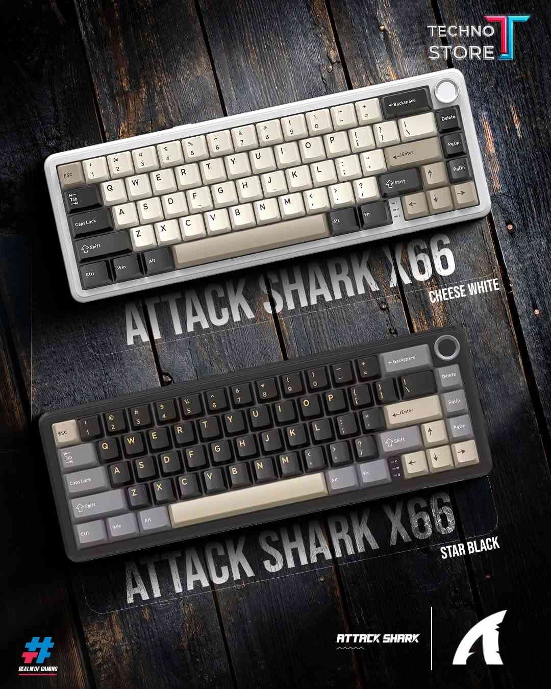 كيبوردات Attack Shark • استجابة عالية • توصيل بغداد