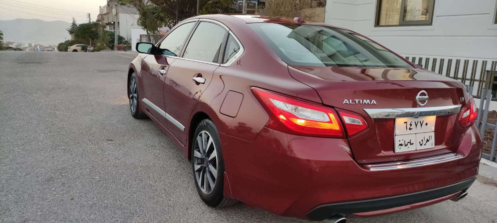 Nissan altima 2017 SV 

ناو زه رد 
رادار 
دوسه التيما
كاميرا 
يه ك ده سته له شەحنەوە
٦٠ هەزار رۆشتوە 
هەمو شتێکی نوێیە 
پشتو پێشی کەپسە 
بەشەرت
دوو پارچە و دوو پلە بۆیاخی هەیە

مەجالێکی کەمی تێدایە

96$

*********** السليمانية, العراق

نص مكتوب في الصور:
- SV