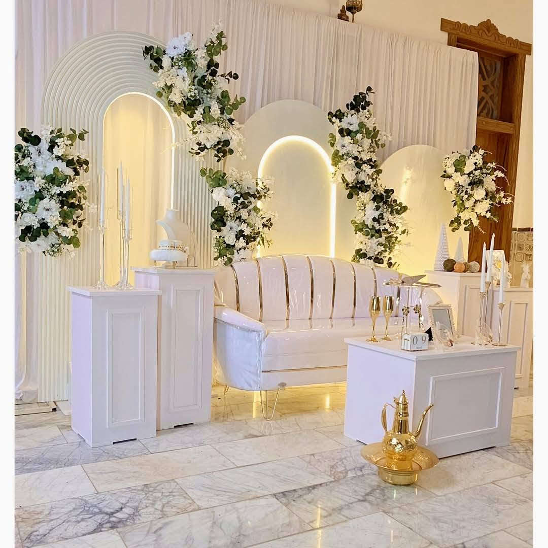 🤍💍… كوشات منزلية متوفرة للاجار داخل بابل #عقد_قران #حفلات #حنة #كوشات #خيمه المشيه #كراسي شيفاري #جنط العروسه #برنص المهر #وثيقه العقد #مصوره لتصوير احلى الذكريات بجوده عاليه واحترافيه للأستفسار واتساب ***********
