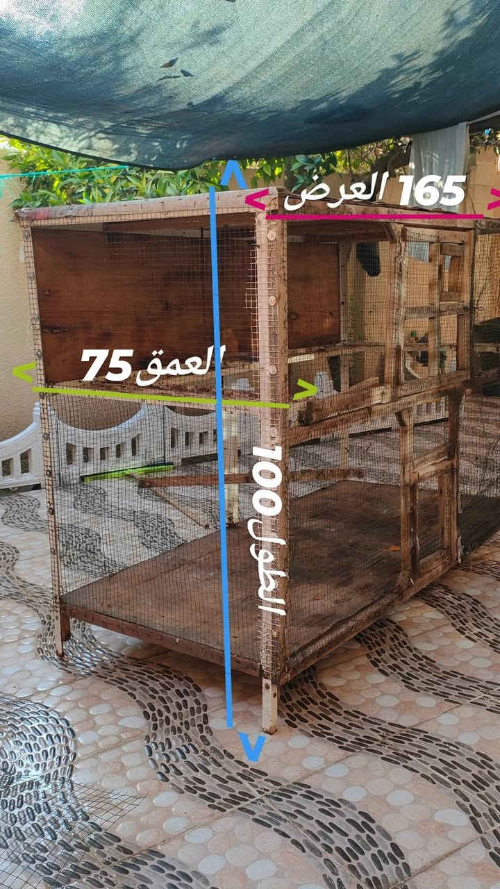 متاح اقفاص ثنين واحد منهم هيكل حديد 
مكاني موصل ايسر حي عدن ***********
