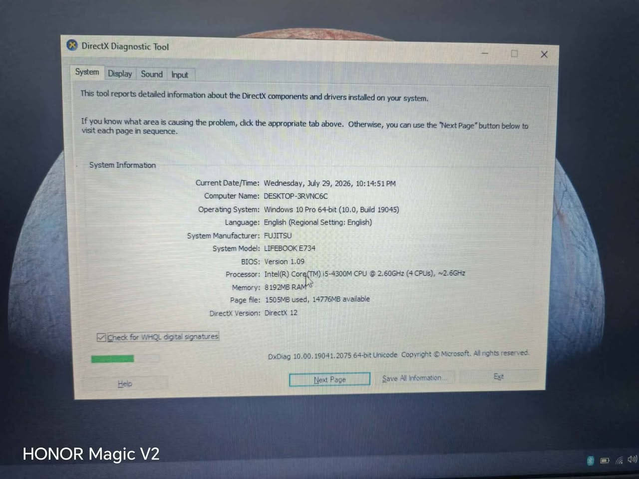 💻 لابتوب FUJITSU LIFEBOOK E734 (ياباني متين)
للبيع لابتوب عملي ونظيف جداً، ممتاز للدراسة، التصفح، والأعمال المكتبية!
⚡ المواصفات:
المعالج: Core i5-4300M (جيل رابع)
الرام: 8GB
الخزن: 80GB
كرت الشاشة: Intel HD Graphics 4600
النظام: ويندوز 10 برومفعل جاهز
📌 السعر: [150]وبي مجال بسيط  
🚗 مكاني بغداد حي اور توصيل متوفر 
📞 للحجز: راسلنا ع الخاص أو اتصل على: [***********]
بيع او مراوس مبايل أو ايباد بغداد, العراق
