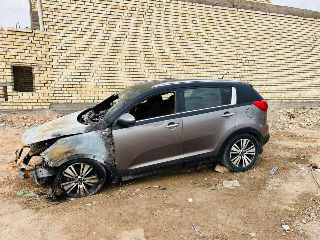 كيا سبورتج • حرق المكينه • رقم بغداد