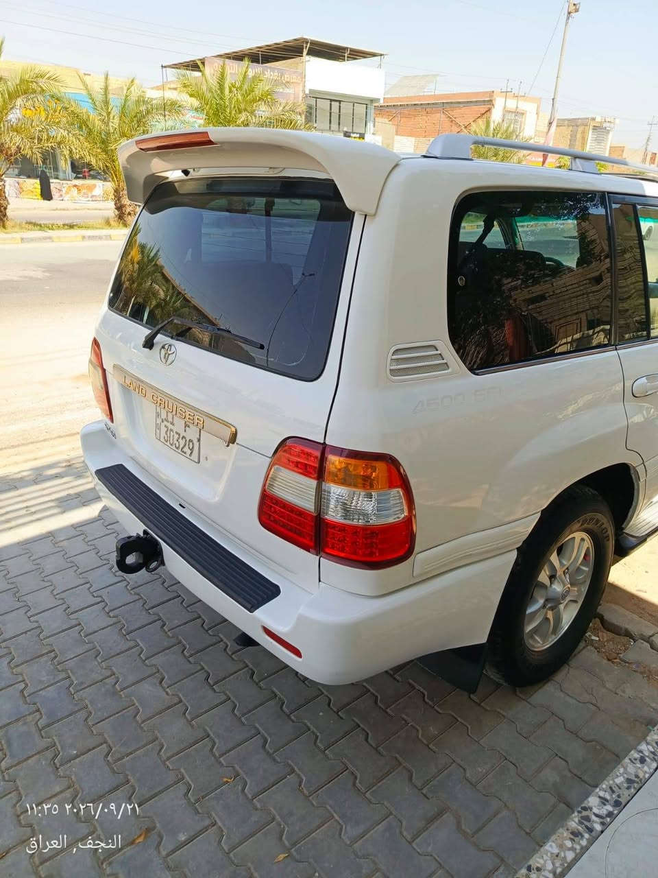 سلام عليكم لاندكروزر موديل 2000 فول مواصفات تخم تاير جديد تبريد كهربائيات كله شغال فتحه شاشه كامره ثلاث قطع تبريد 7 راكب ثلاجه كير اوتوماتيك مكينه 6 سلندر فور ويل دفع رباعي شغال سياره جديده قطعتين صبغ رقم بغداد انجليزي باسمي سعر 140 وبيها مجال رقم الاستفسار ***********

نص مكتوب في الصور:
- ١١:٣٥ ٢٠٢٦/٠٩/٢١ النجف, العراق
- ١١:٣٦ ٢٠٢٦/٠٩/٢١ النجف, العراق
- ١١:٣٦ ٢٠٢٦/٠٩/٢١
- النجف, العراق
- ١١:٣٥ ٢٠٢٦/٠٩/٢١
- ١١:٣٤ ٢٠٢٦/٠٩/٢١