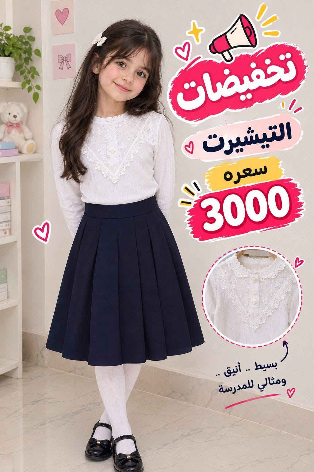 عندي تصفية محل موسم مدرسي وصيفي وبأقل الاسعار واذا جمله تدللون
للحجز واتس اب ***********

نص مكتوب في الصور:
- راحة ستايل يومي تخفيضات سعر الطقم 8000 فقط قماش مريح على الجسم خفيف و مناسب لجميع الفصول جودة عالية ومتانة مناسب للبيت والخروج اختيارك الأفضل لإطلالة مريحة وعصرية اطلب الأن
- تخفيضات سعر التراك 8000 فقط أناقة وراحة في كل خطوة قماش مريح جودة عالية مناسب لكل الأوقات مقاسات متعددة الاختيار الأمثل لإطلالة عصرية ومريحة اطلب الآن جودة مضمونة
- عروض خاصة!
- تخفيضات هائلة!
- البنطلون الكاوبوي: 5000 د.ع
- البدي المدرسي: 2500 د.ع
- تخفيضات السعر 2500
- تخفيضات السعر 3000
- السعر 4000 تخفيضات التراك قطعتين
- متوفر بجامات كاملة
- تخفيضات
- التراك ب 5000
- تشكيلة جديدة ومتنوعة
- 5000
- تخفيضات الدشداشه ب5000
- تخفيضات التيشيرت سعره 3000 بسيط .. أنيق .. ومثالي للمدرسة