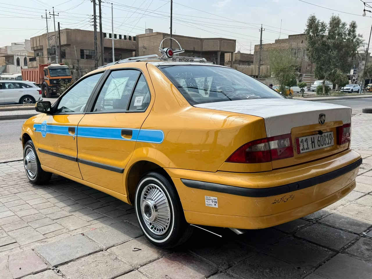 سلام عليكم
سمند ٢٠١٧
رقم بغداد دولي 
تحويل مباشر
مصفره هيئه 
او غرامات
تبريد ثلاجه 
باتري جديد  
تخم تاير 
مسجل شاشه 
كامره خلفيه دواره
حساسات خلفيه 
صدر إمام او خلفي جديد 
دوشمه ارضيه جلد 
دوشمه كشنات نحله
تنته مدوشمه جلد 
كهربائات كلها شغاله
السياره كامله او احله من الصور 
عنوان بغداد الشعب شارع الصحه 
سعر ٤٨  او بيها مجال 
رقم ***********
