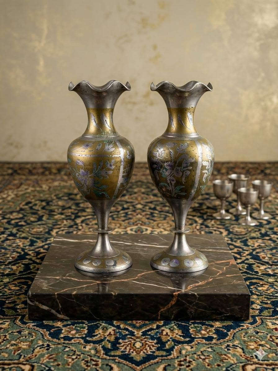 تحفياات وانتيكات شناشيل 
لجميع النحاس والفضيات 
فازات ديكورية فخمة  تصميم مميز جداً مع زخارف نباتية يدوية وتفاصيل مميزة 
للتفاصيل اكثر  مراسلة الصفحة او عن طريق الرقم ***********

نص مكتوب في الصور:
- AUTHENTIC ORIGINAL MK APPARATUS - A LEGACY OF RELIABILITY
- PERFECTLY PRESERVED AND READY FOR WORK
- Persian Samovar - Circa 1950
- Diptych