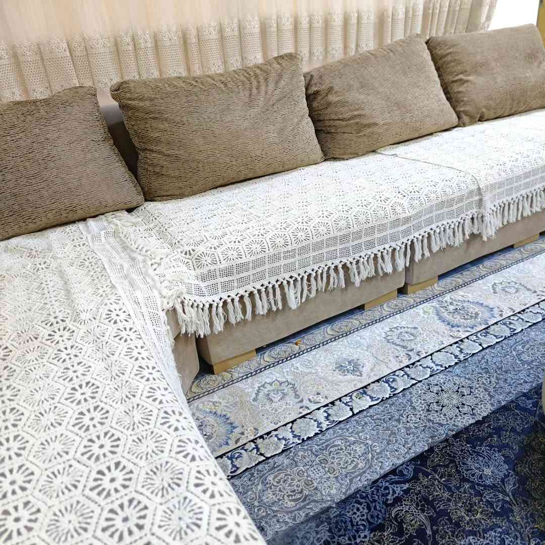 طقم 10 نفر • حياكه سناره • كنب 3+2+1