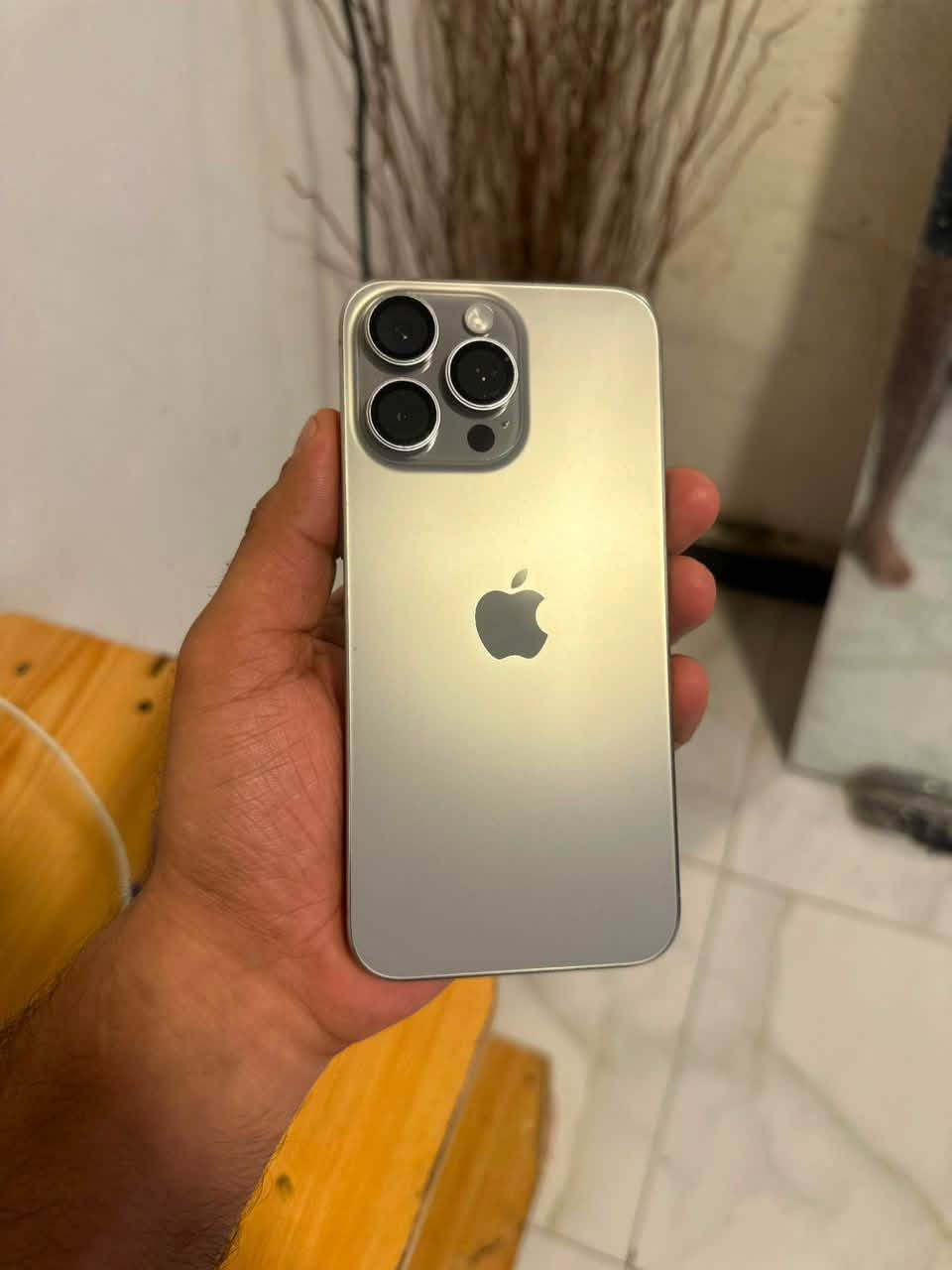 سلام عليكم موبايل ‏iPhone 15 Pro ماكس بطارية 🔋 84 نظافة 100/100 بس الموبايل بلا كرتون ما فيه كرتون كرتون ويا كيبل مالته نوع الموبايل شرق أوسط الأصلي اللي تواصل على هذا الرقم ***********

نص مكتوب في الصور:
- ٣:٥٩
- حول
- الاسم
- iPhone
- إصدار iOS
- 26.6.2
- اسم الطراز
- iPhone 15 Pro Max
- رقم الطراز
- MU793AA/A
- الرقم التسلسلي
- HM7V90XRHF
- انتهت صلاحية التغطية
- الأغاني
- الفيديوهات
- ١,٤٩٦
- الصور
- ٣,٧٤٣
- التطبيقات
- ۳۲
- السعة
- ٢٥٦ غ.ب.
- متوفرة
- ١٠٤,٦١ غ.ب.
- حالة البطارية
- عادية
- تعمل بطارية iPhone هذه على النحو المتوقع. حول البطارية والضمان...
- الحد الأقصى للقدرة
- ٨٤٪
- هذا قياس لقدرة البطارية مقارنة بقدرتها عندما كانت جديدة. قد تتسبب القدرة المنخفضة بتقليل ساعات الاستخدام بين عملية الشحن والأخرى.
- عدد الدورات
- ٨٥٤
- هذا هو عدد مرات استهلاك iPhone لقدرة البطارية.
- معرفة المزيد...
- تاريخ التصنيع
- تشرين الثاني ٢٠٢٣
- أول استخدام
- شباط ٢٠٢٤