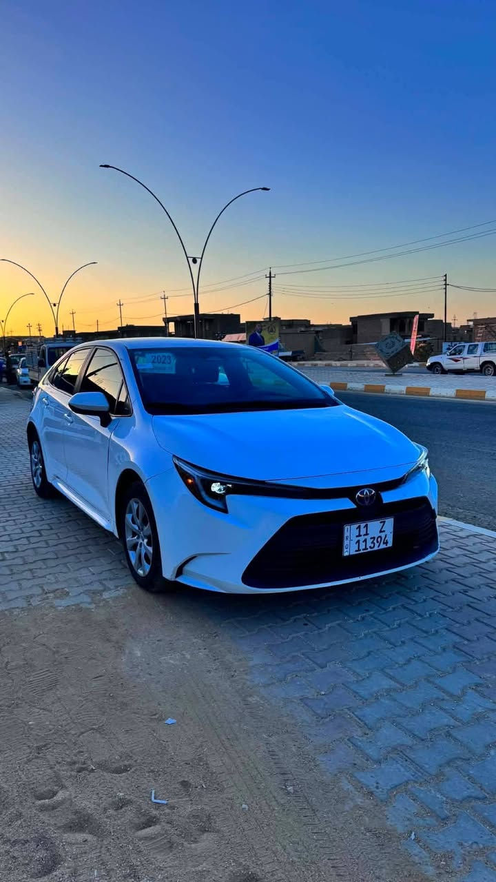 بيع او مراوس
كورله موديل ٢٠٢٣ وارد امريكي هايبرد Le ماشيه 64 ميل 
رقم بغداد باسمي ضرر تعديل بارد فقط السعر 155 وبيه مجال صور الضرر مع المنشور ***********
