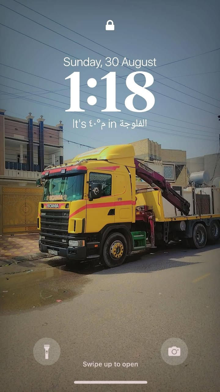 كرين سكانيه • موديل ٢٠٠٣ • ٩طن