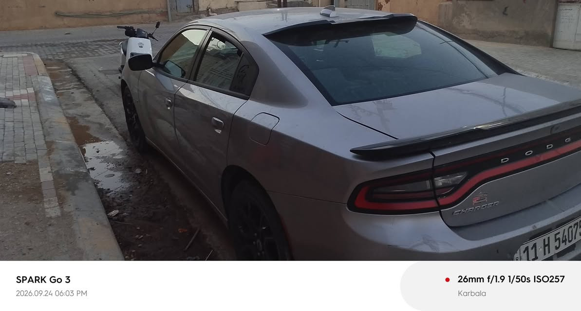 سلام عليكم دوج جارجر وارد كندي2018 لون رصاصي ضربتها جاملغ عكس السائق  السعر 185 وبيها الرقم ***********

نص مكتوب في الصور:
- SPARK Go 3
- 2026.09.24 06:02 PM
- 26mm f/1.9 1/50s ISO244
- Karbala
- SPARK Go 3 2026.09.24 06:02 PM 26mm f/1.9 1/50s ISO295 Karbala
- SPARK Go 3 2026.09.24 06:03 PM 26mm f/1.9 1/50s ISO257 Karbala
- 2026.09.24 06:03 PM
- 26mm f/1.9 1/30s ISO1235
- SPARK Go 3 2026.09.24 06:50 PM 26mm f/1.9 1/50s ISO204 Karbala