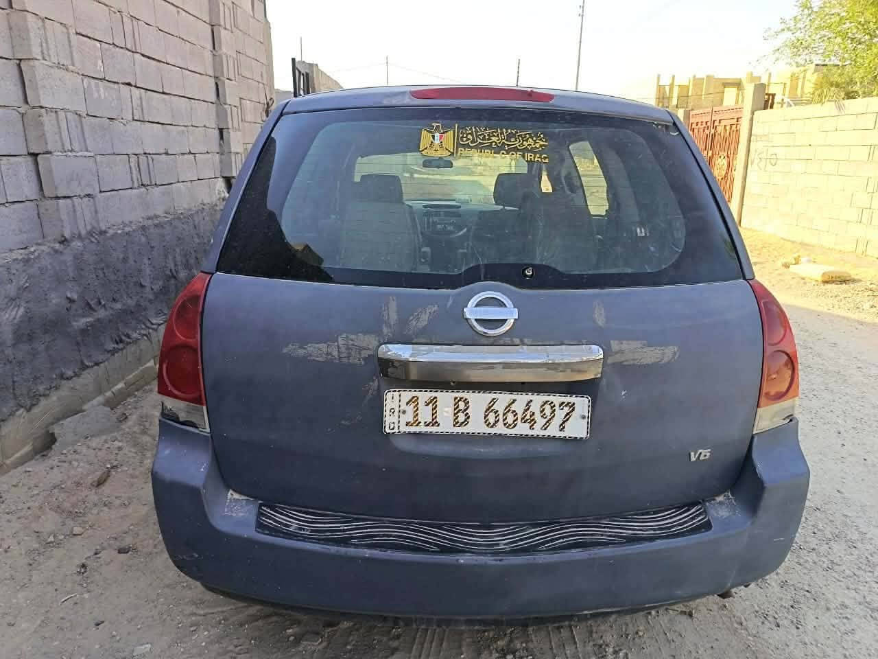 للبيع نيسان كويست 2008
المواصفات
محرك 6V 
3600
سبعه ركاب
3قطع تبريد
حساسات خلفيه
مري كهرباء
دفع رباعي AWD
داخل لونين
اناره داخليه
رقم بغداد
سنويه جديدة 
تحويل ثاني يوم
تخم تاير جديد
السياره داخلة صبغ قاط أول وشاصي مكفول 
مكان السياره : الانبار الرمادي
السياره ترايها للسليمانية 
قوية مال جناي
 نقصها فقط جامة امامية وصبغ عام
السعر 65 وبيها مجال

***********
