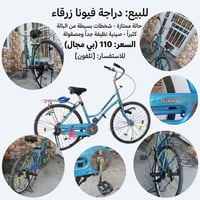 دراجة فيونا • زرقاء • بابل القاسم