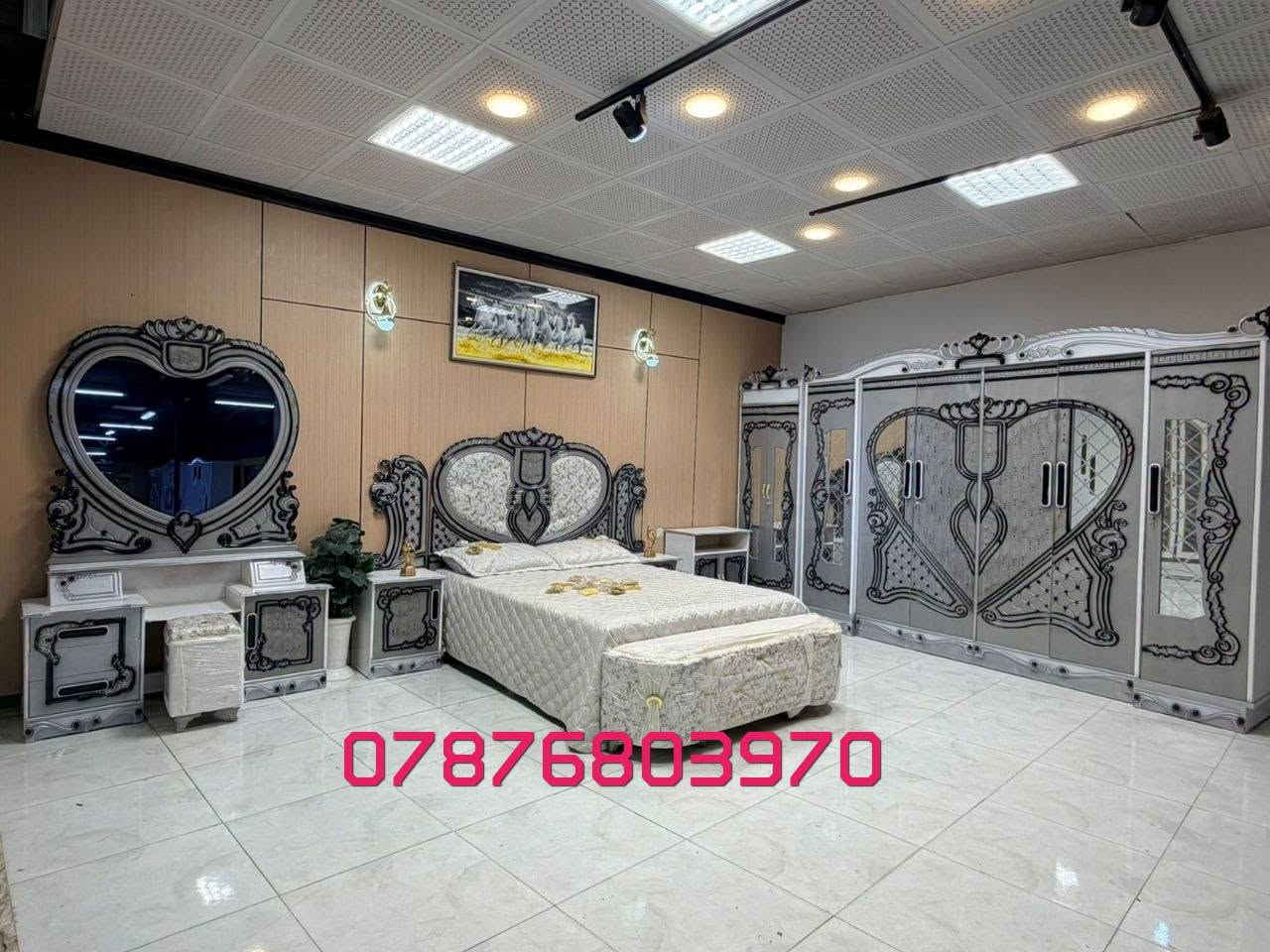 تخفيضات ✨ غرف نوم نجارة عراقية ✨
***********
http://wa.me/+9647876803970

🔹 نجارة عراقية متقنة بجودة عالية وتشطيبات راقية.
🔹 أكثر من 50 موديل مختلف يناسب جميع الأذواق.
🔹 توصيل إلى بغداد وجميع المحافظات بأجور مناسبة.
🔹 سرعة في الإنجاز وخدمة مميزة حتى باب البيت.

📌 مكونات الغرفة:
✔️ كنتور قياس 320 
داخل 3 ملم الوجه 5 ملم
✔️ ميز مرآة 
✔️ ميز بلازما
✔️ زاوية كنتورية. قياس80
✔️ سرير 160*200
✔️ تاج الجرباية
✔️ ناصي الجرباية
✔️ قواعد الجرباية كله بلوك
✔️ كومدين عدد (2) قياس 50 الواحد 
 
http://wa.me/+9647876803970

💰 أسعار غرف النوم تبدأ من:
1,000,000 دينار إلى 1,250,000 دينار فقط
🎨 أعمال صبغ  من أجود الخامات وبأسعار متنوعة تناسب الجميع.
🚚 ويانه طلبك يوصل لباب البيت بأسرع وقت!

📞 للحجز والاستفسار:
http://wa.me/+9647876803970
*********** 
📩 يرجى إرسال صورة الموديل المطلوب  التواصل مباشرة واتساب، وسنكون بخدمتكم.
