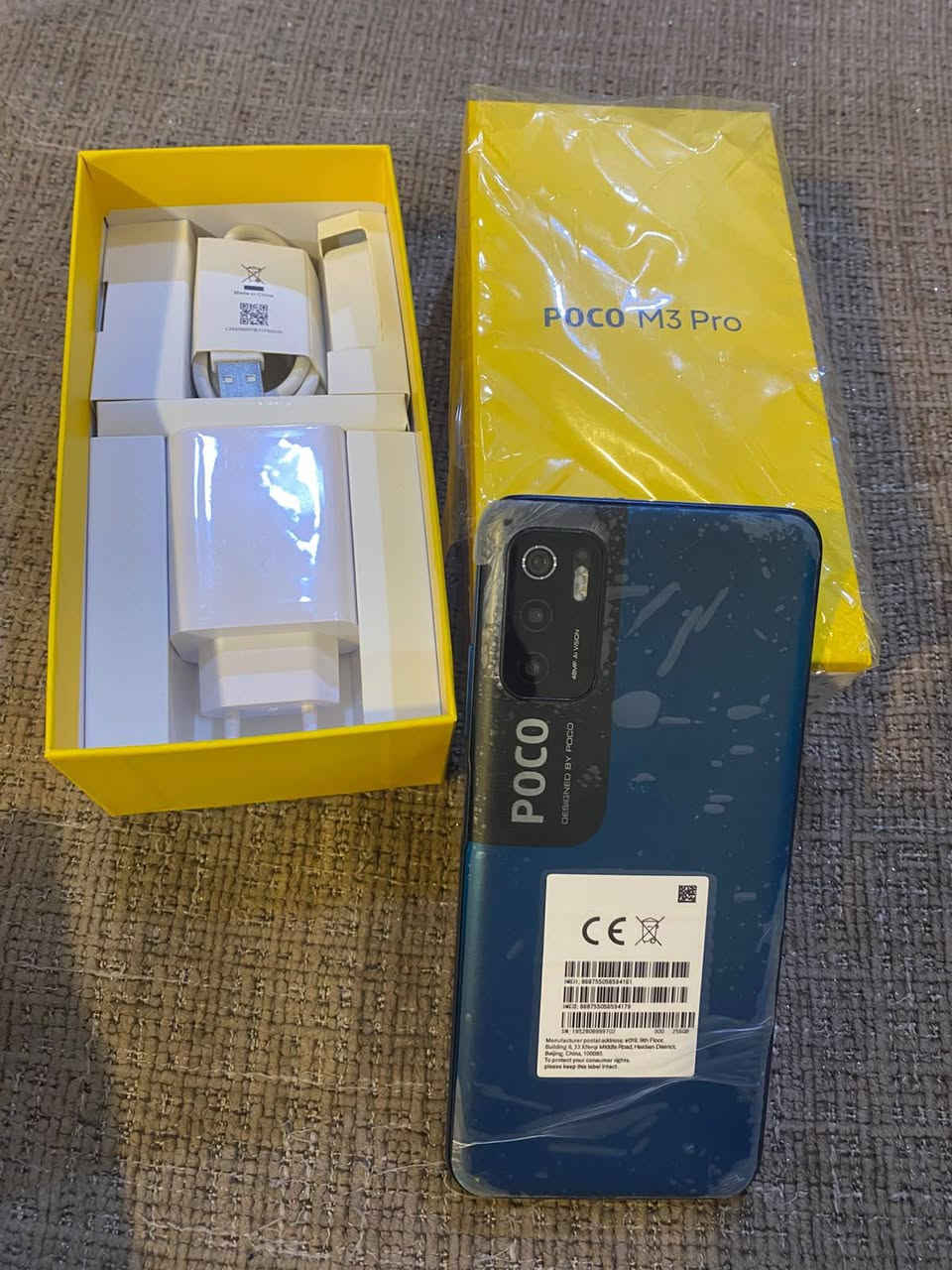 موبايل POCO M3 PRO 5Gللبيع او مراوس بفرق جهاز كسر كارتون صار سبوع من اخذتة ذاكرة256  الداخلية8+3 السعر200وبي مجال بسيط مكاني بعقوبه متواجد خاص او واتس***********اتصال
