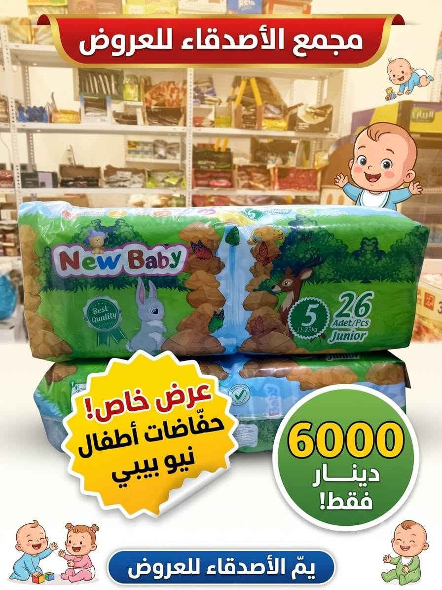 اللهم صلي على محمد وآل محمد الطيبين الطاهرين
ان شاء الله يوميه راح يكون عدنه عروض الفرع الأول نهايه السوك مقابل استاذ سالم
الفرع الثاني شارع السايدين مقابل فرع المحكمه مركز البيع المباشر
يوجد خدمه توصيل داخل مناطق الفهود الف دينار
***********
