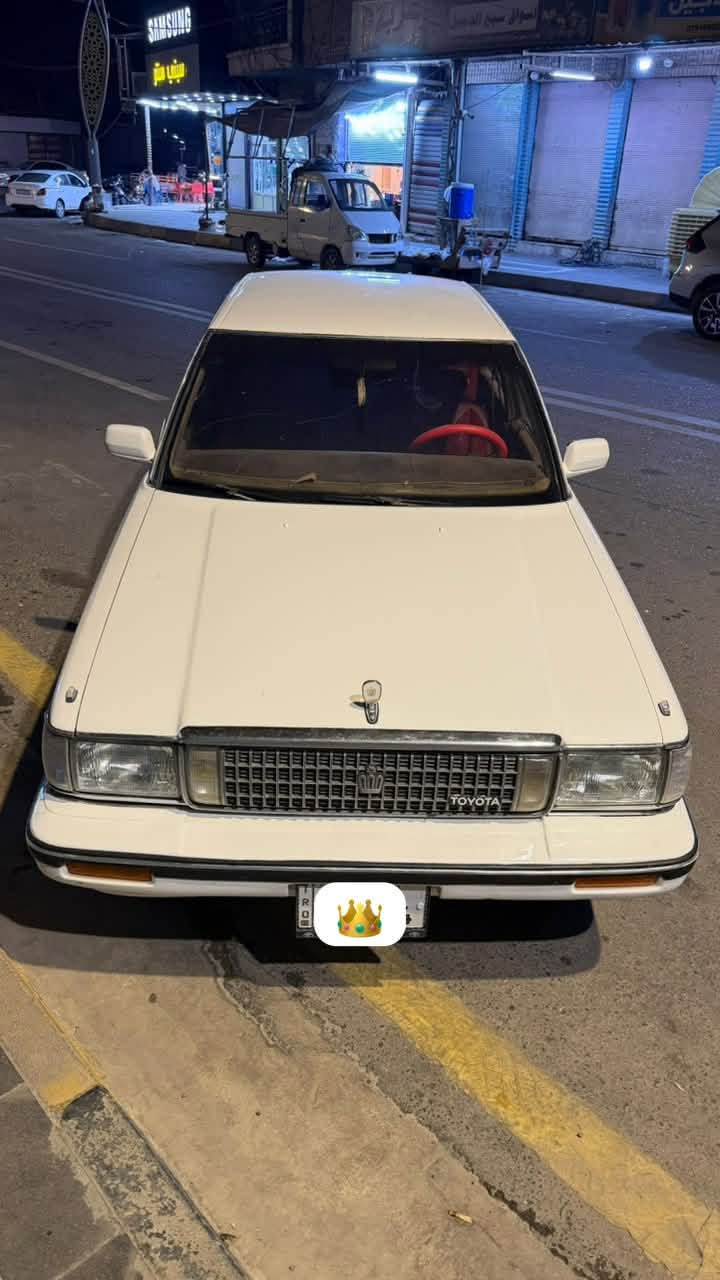 🚘 للبيع تويوتا كراون أم التاج – موديل 1988 🚘
🔹 اللون: أبيض
🔹 صبغ: صبغ عام جمالية
🔹 التبريد: موجود
🔹 المحرك: بطة
🔹 الگير: بطة
🔹 الداخلية: أحمر قماش ❤️
🔹 التايرات: جديدة 🛞
🔹 الممشى: 180 ألف كم
🔹 يسره بلاد
🔺شاشة 🖥️
1️⃣ الرقم الجديد (ديالى)
✨ السيارة نظيفة دواخلها نظيفه وحلوه وكاملة وعلى آخر حباية، وتستاهل المعاينة.

💰 السعر: 55 ورقة
🤝 للجاد والشراي يتدلل

📞 للتواصل: ***********
محمدعامر الاحبابي
