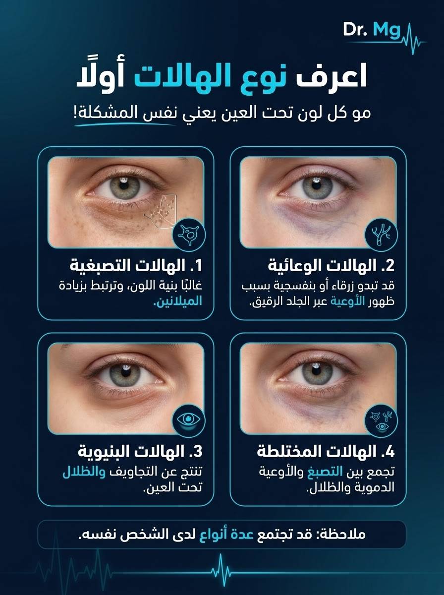 هالات تحت العين • عناية بالبشرة • استشارة خاصة
