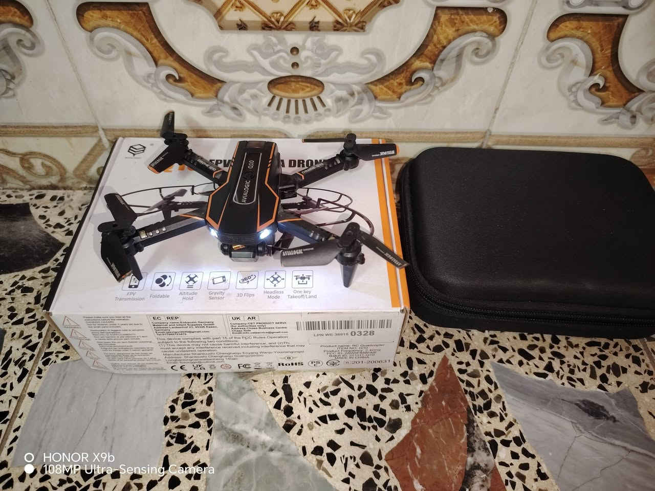 السلام عليكم عندي طياره درون تصوير كاميرا للبيع السعر20 الف بها مجال تاجي ابو عظام هذا رقم الواتساب *********** توصيل مجانا

نص مكتوب في الصور:
- HONOR X9b 108MP Ultra-Sensing Camera
- HONOR X9b
- 108MP Ultra-Sensing Camera